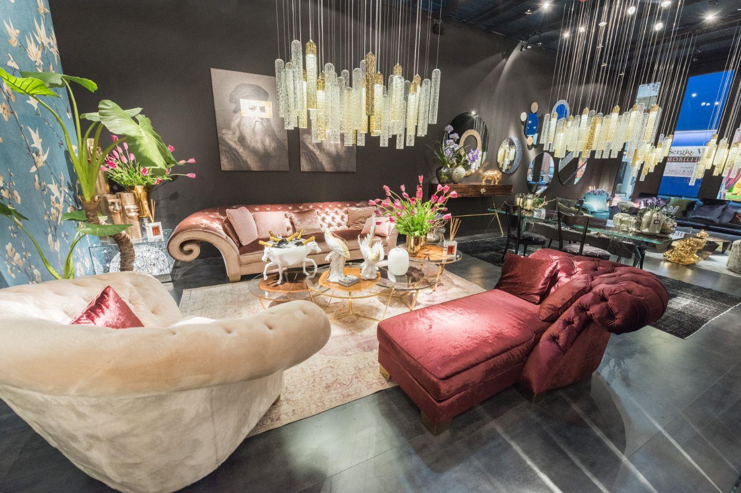 Contemporary Armchair Versailles, Capitonné Backrest, Italy For Sale
