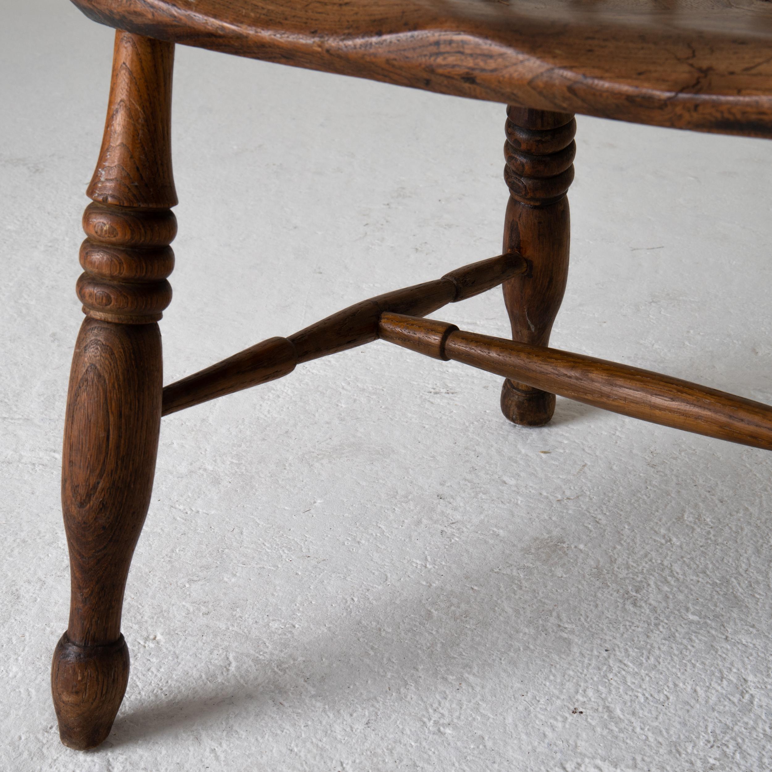 Armchair Windsor English Brown, 19th Century, England For Sale 3