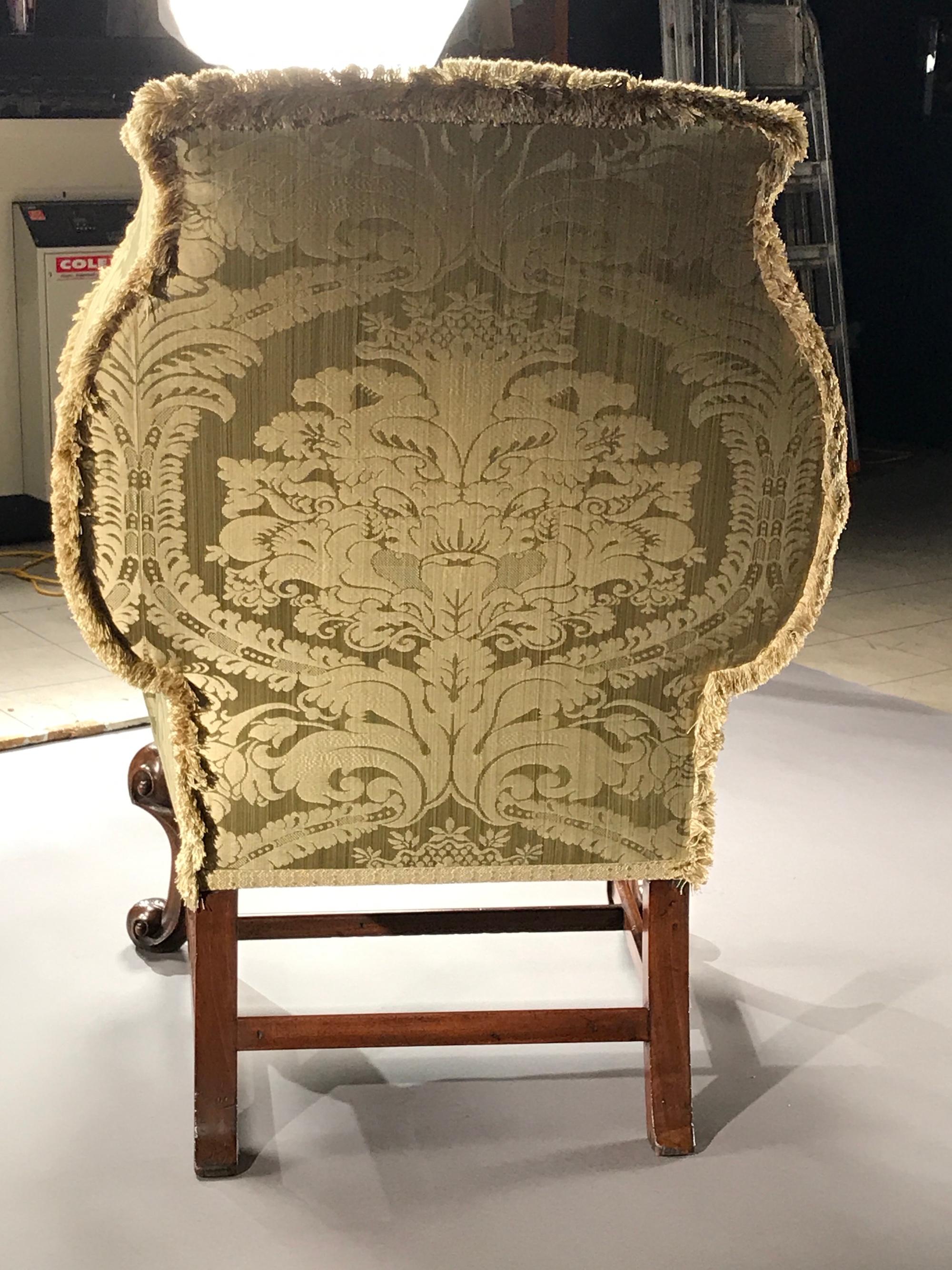 winged armchair