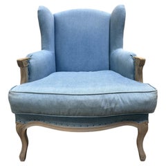 Armchair - Winged Bergère chair in Louis XV style