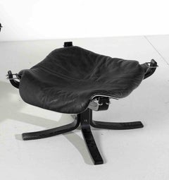 Armchair with Footrest by Sigurd Ressel for Poltrona Frau, 1980