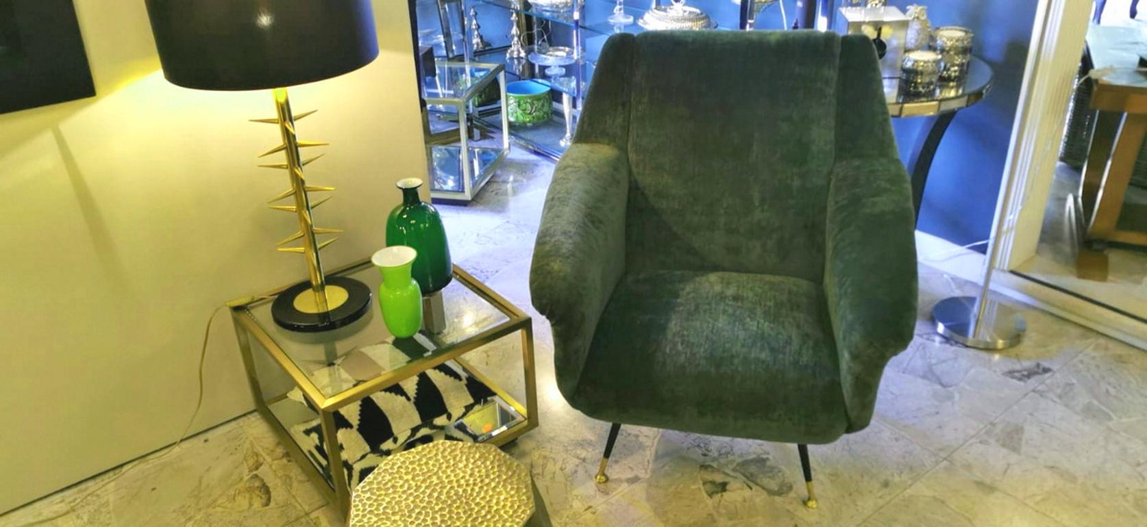 Gigi Radice Italian Design Armchair with Important Fabric Dedar, 1955 9