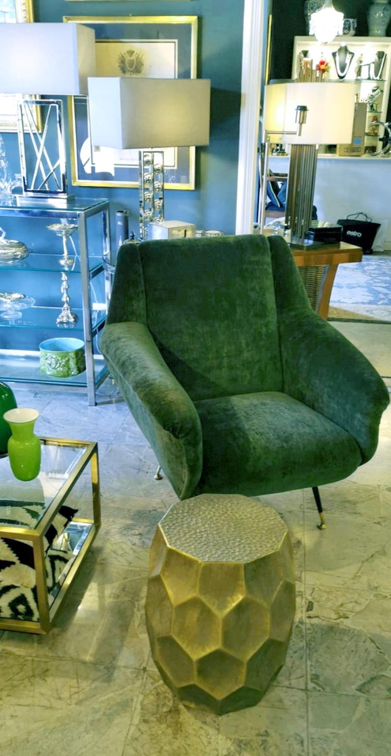 Gigi Radice Italian Design Armchair with Important Fabric Dedar, 1955 12
