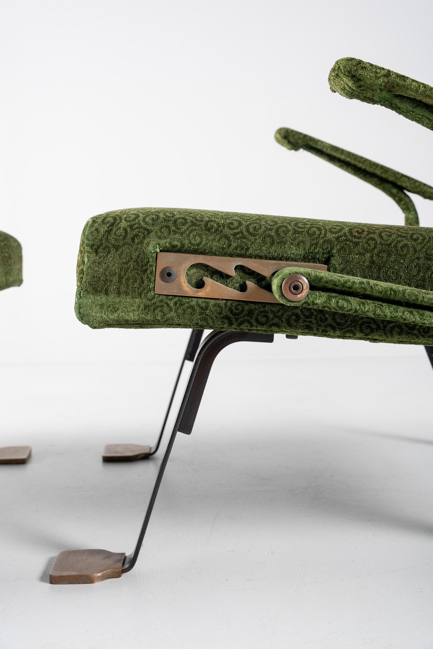 Sillón con otomana de Ignazio Gardella Moderno de mediados de siglo en venta