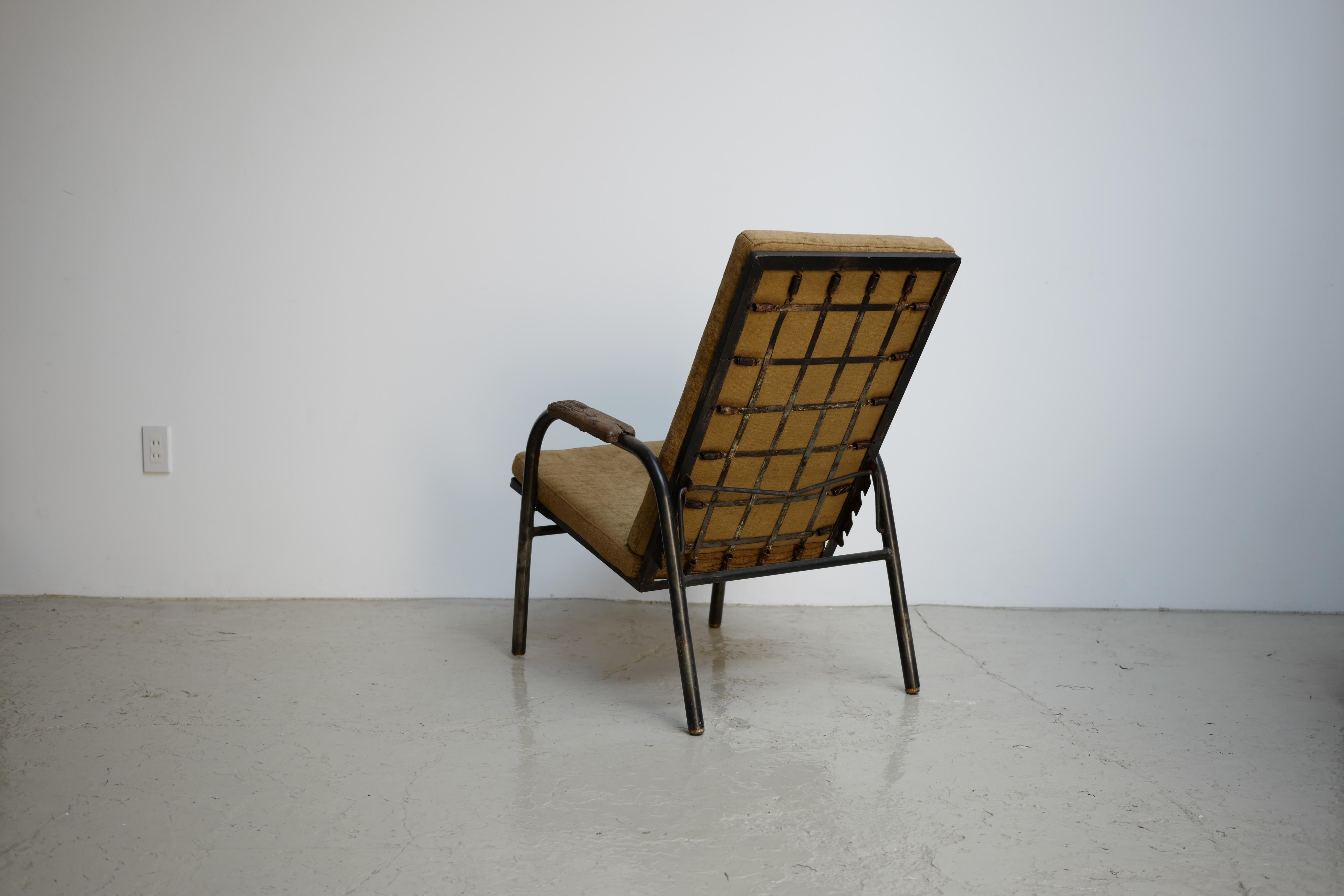 Wood Armchair with Reclining System, Jean Prouvé, 1950s