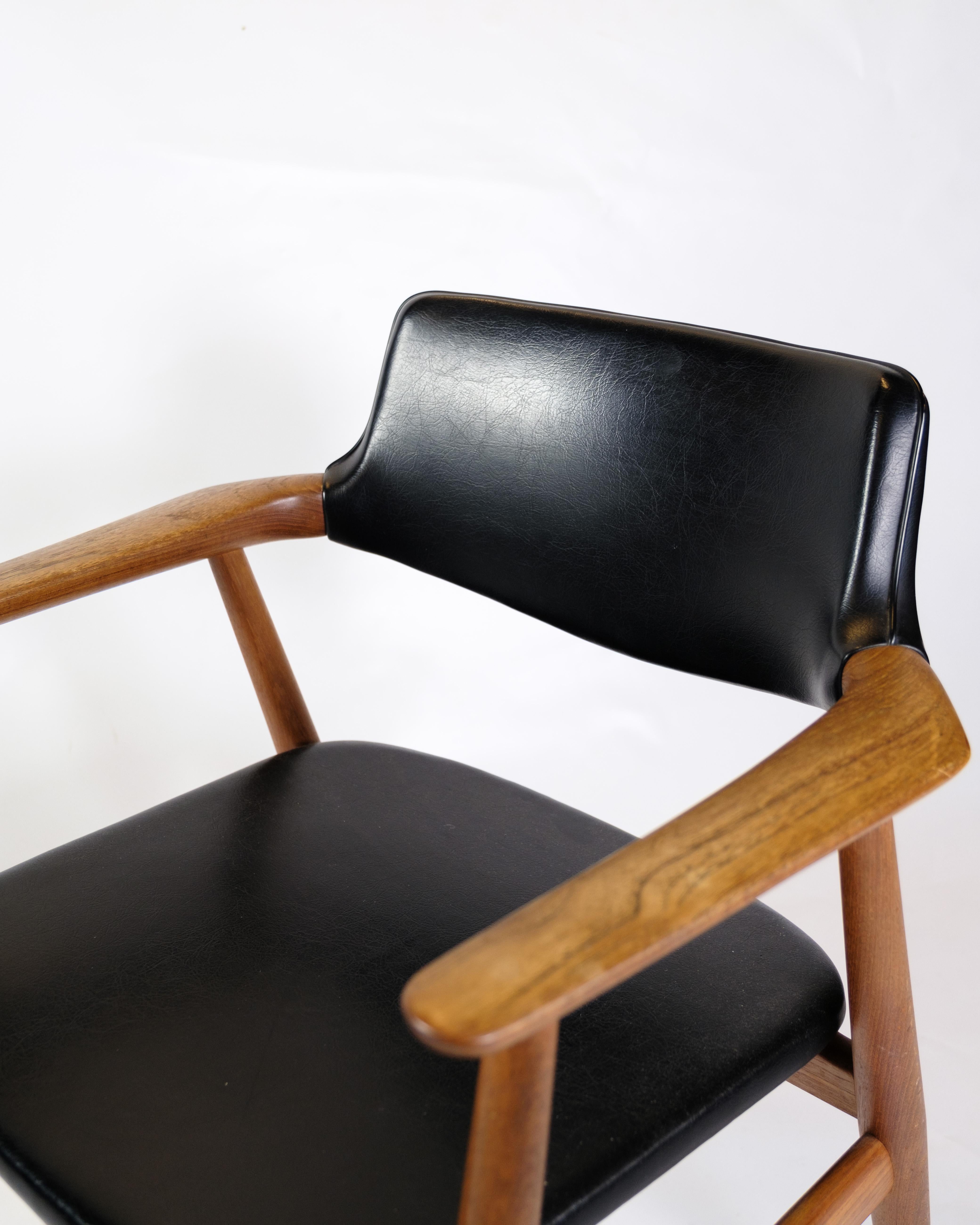 Armchair With Stool Model GM11 Chair By Svend E. Andersen From 1960s In Good Condition For Sale In Lejre, DK