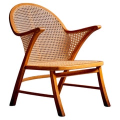 Armchair with Vienna cane weaving by Frits Schlegel