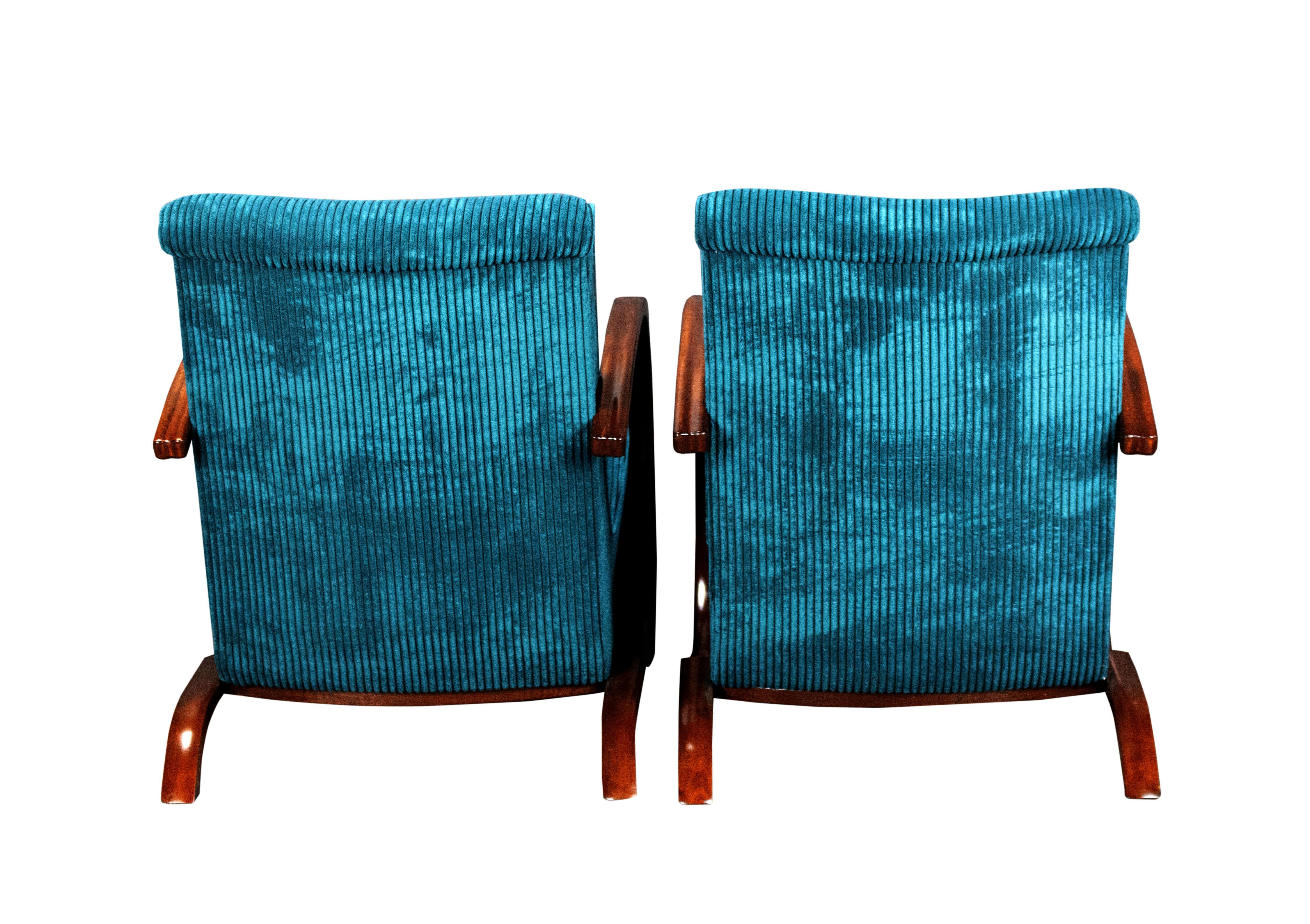 2er-Set Sessel, entworfen von Jindrich Halabala (Art déco) im Angebot