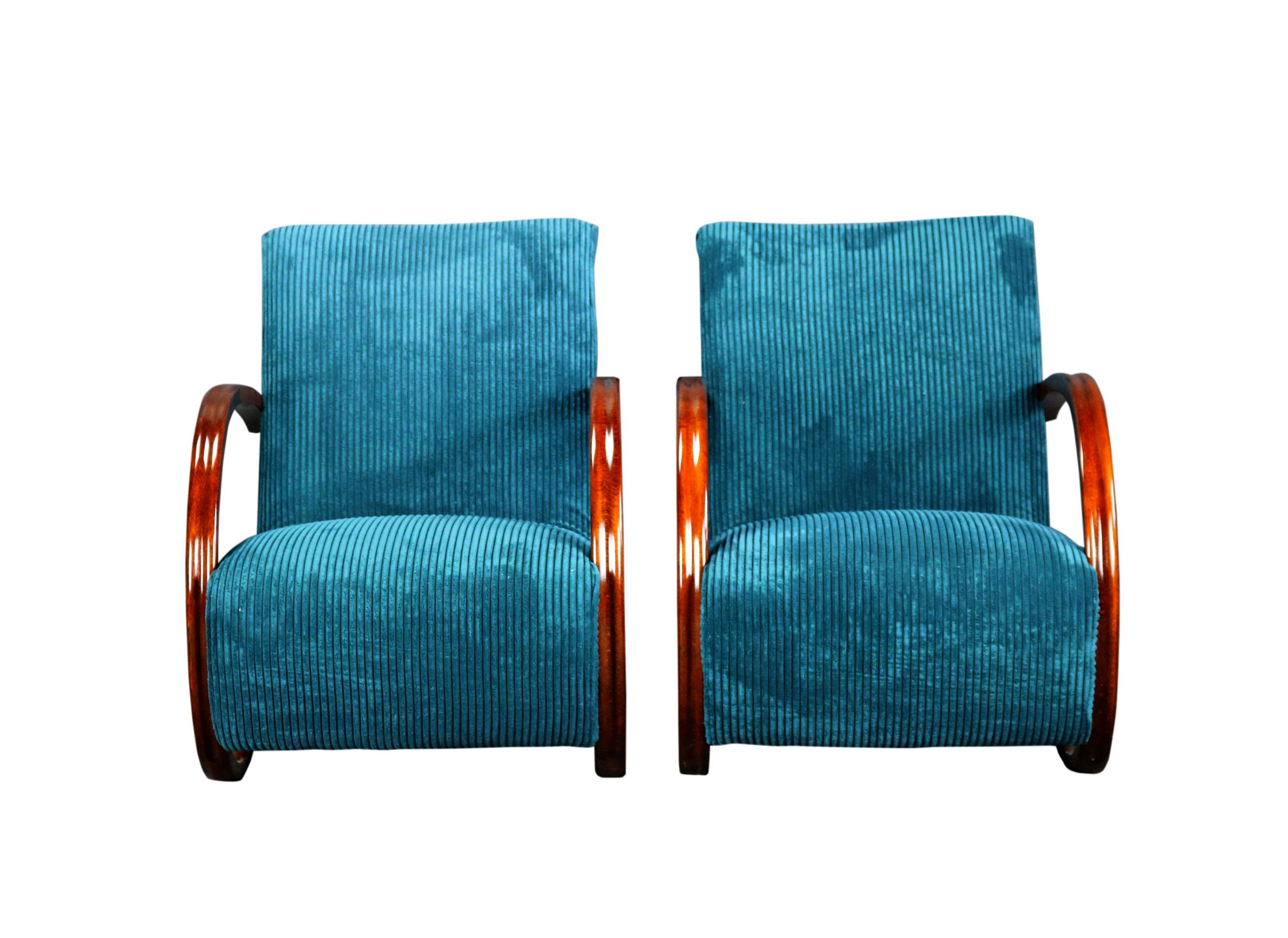 2er-Set Sessel, entworfen von Jindrich Halabala im Zustand „Gut“ im Angebot in Lučenec, SK