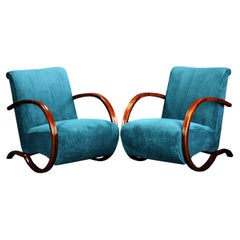 2er-Set Sessel, entworfen von Jindrich Halabala