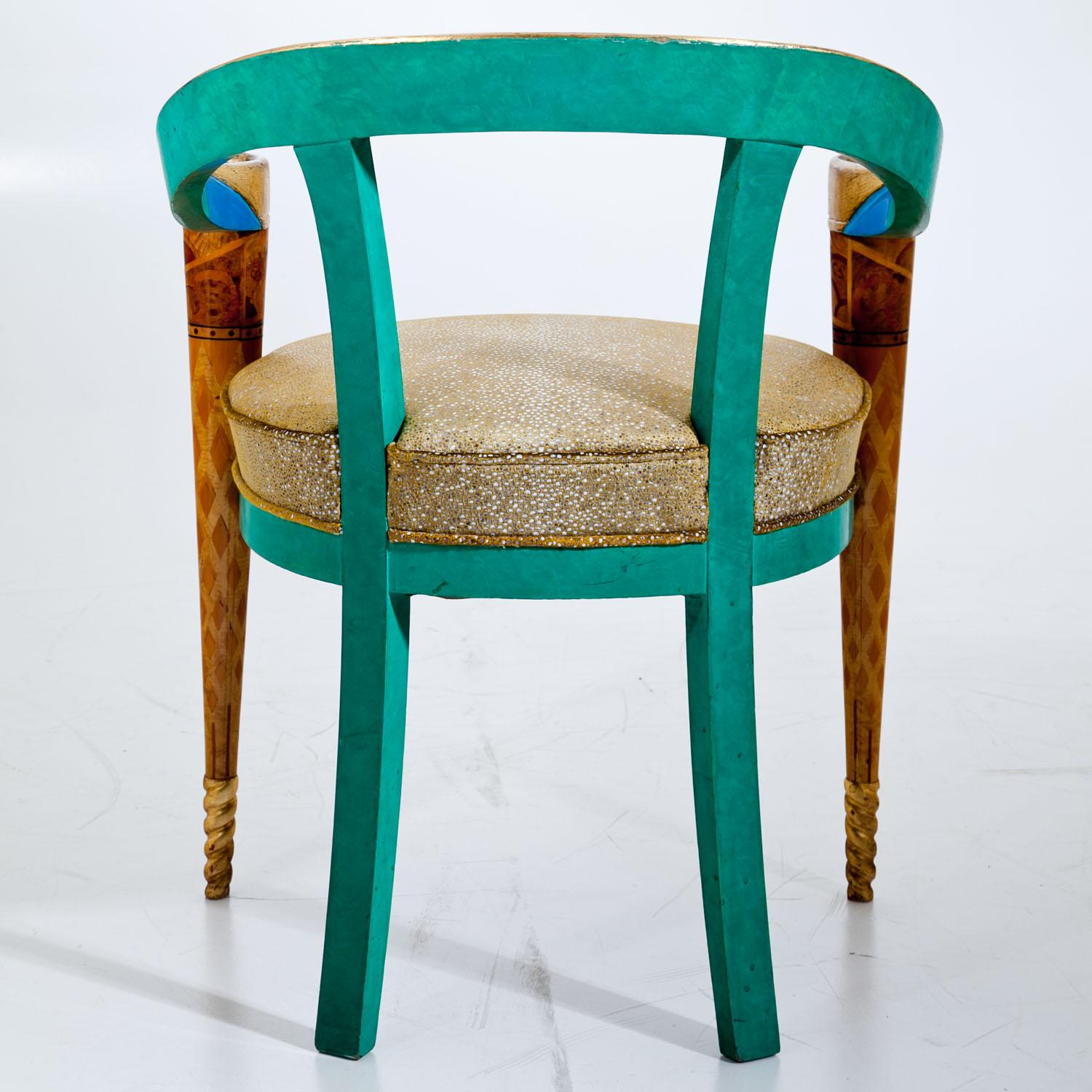 Wood Armchairs, Attributed to Annibale Colombo, Italy, 20th Century