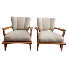Armchairs by Etienne-Henri Martin, Model Sk250. Set of 2
