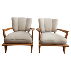 Fauteuils d'Etienne-Henri Martin, modèle Sk250. Lot de 2 pièces