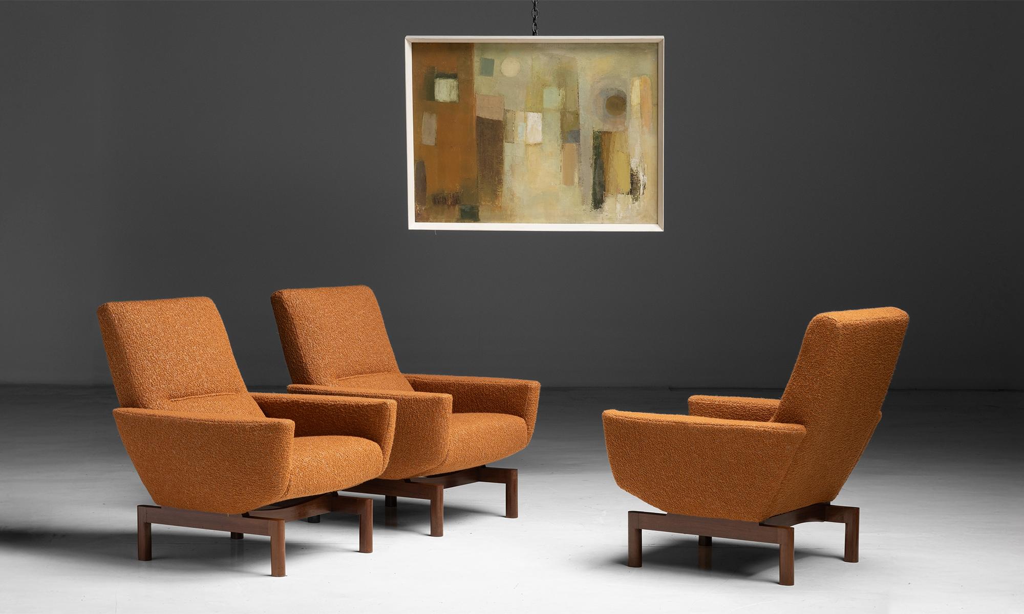 Français Fauteuils par Geneviève Dangles, France circa 1950