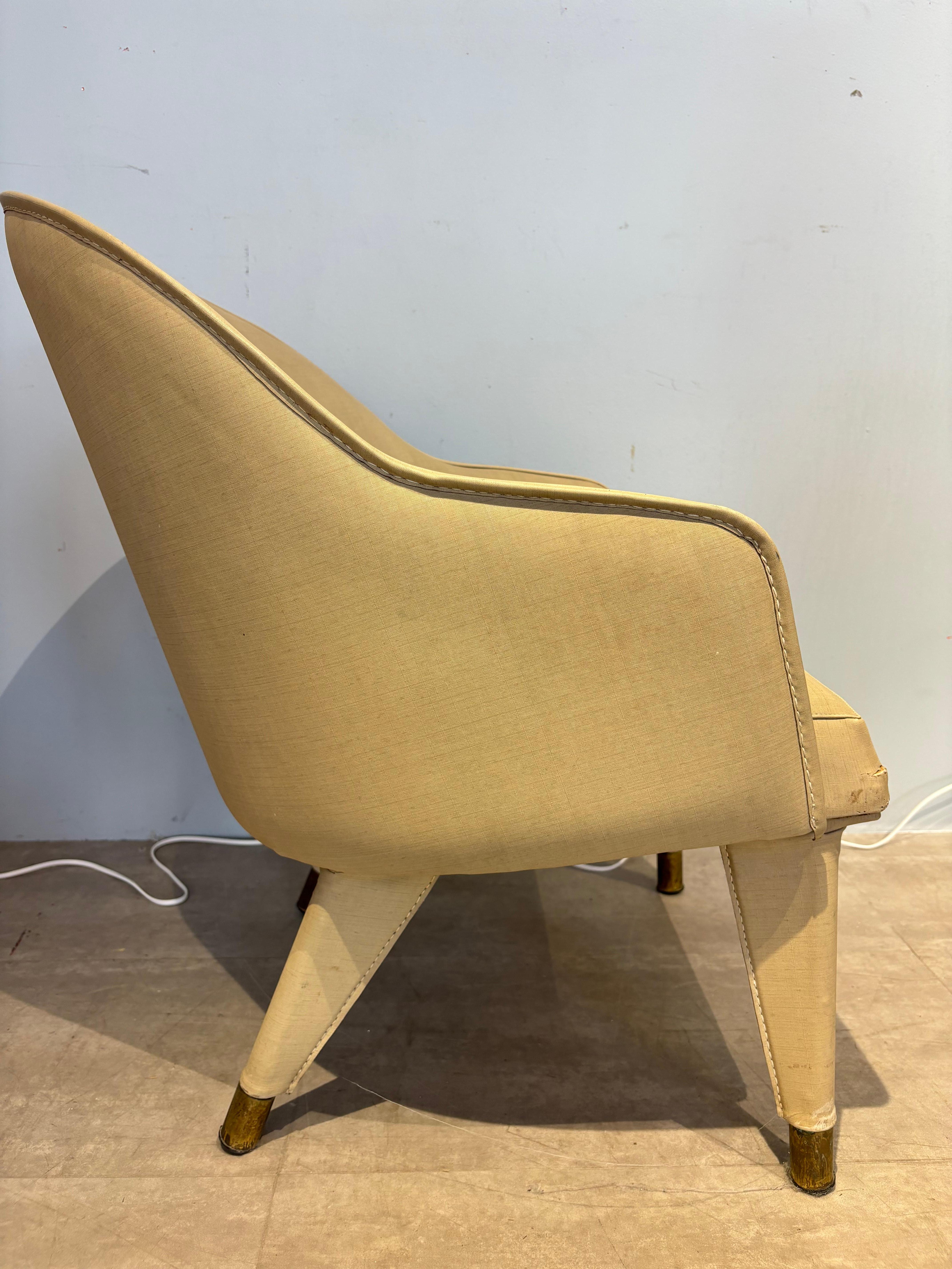 Fauteuils de Jacques Adnet État moyen - En vente à SAINT-OUEN-SUR-SEINE, FR