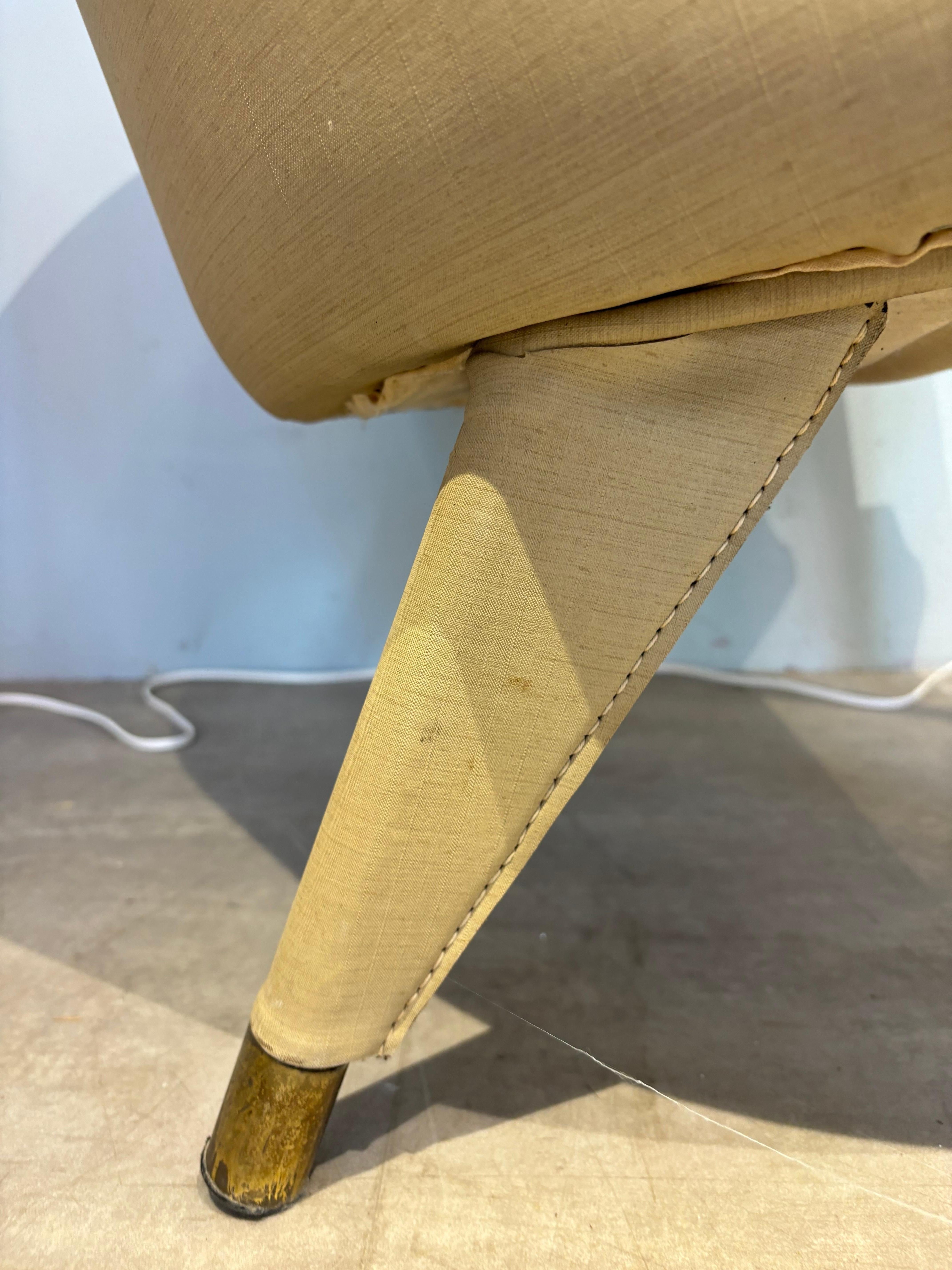 Laiton Fauteuils de Jacques Adnet en vente