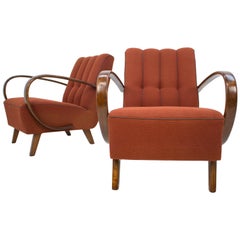 Armchairs by Jindrich Halabala, 1940s, Set of Two