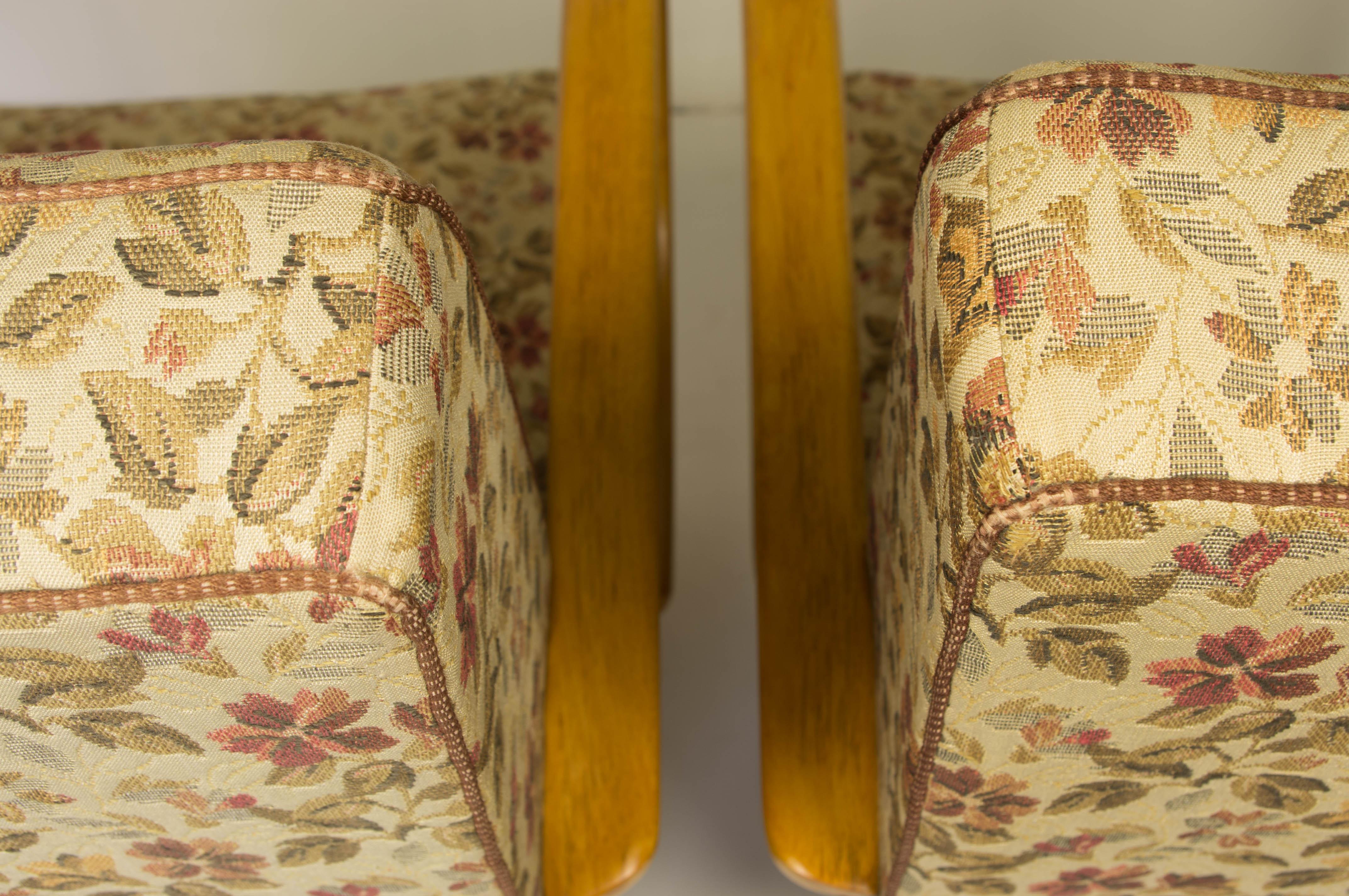 Armchairs by Jindrich Halabala, 1950s, Set of Two 4