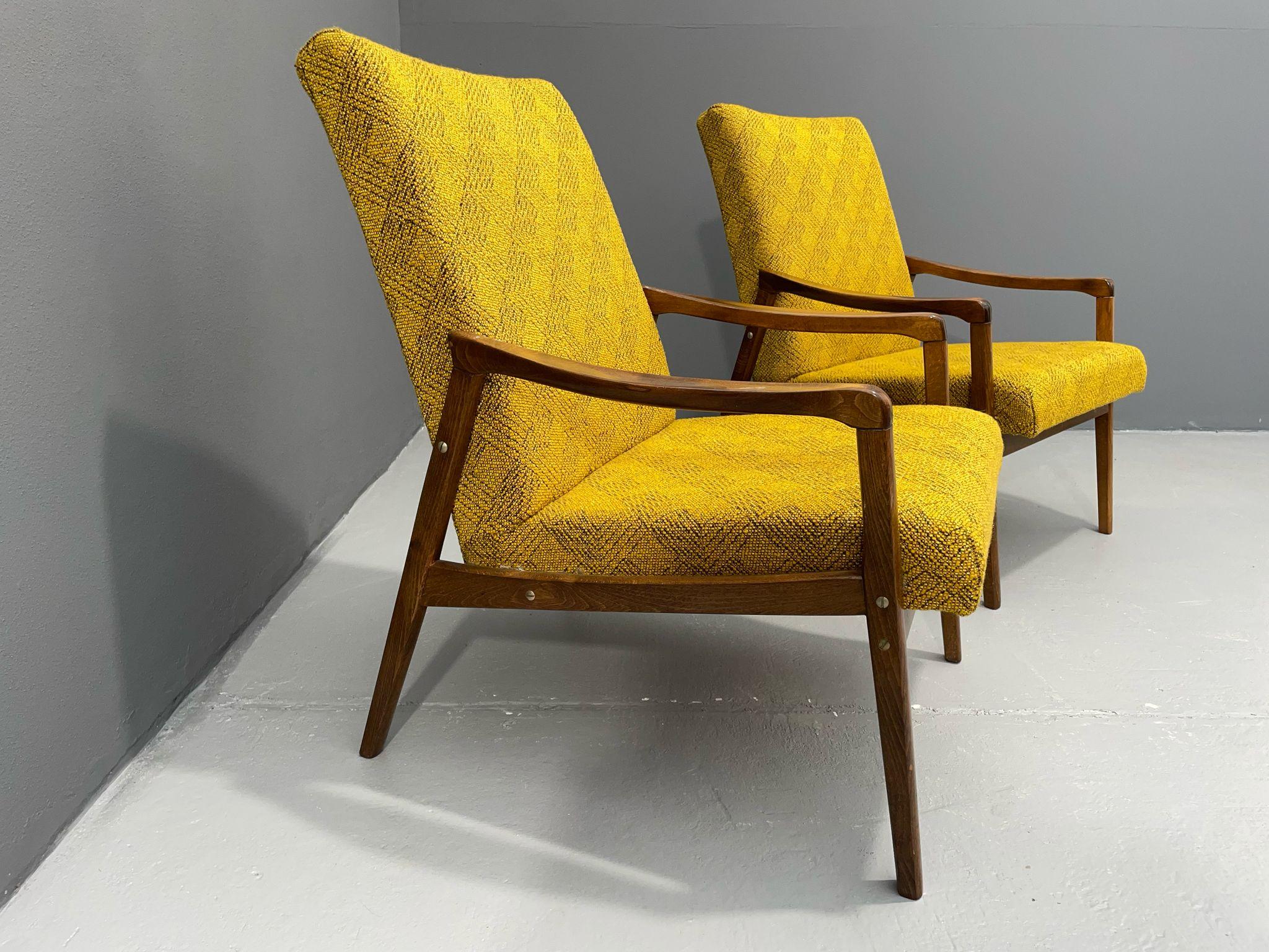 Art Déco Poltrone di Jiří Jiroutek - Interiér Praha, anni '60-'70 in vendita