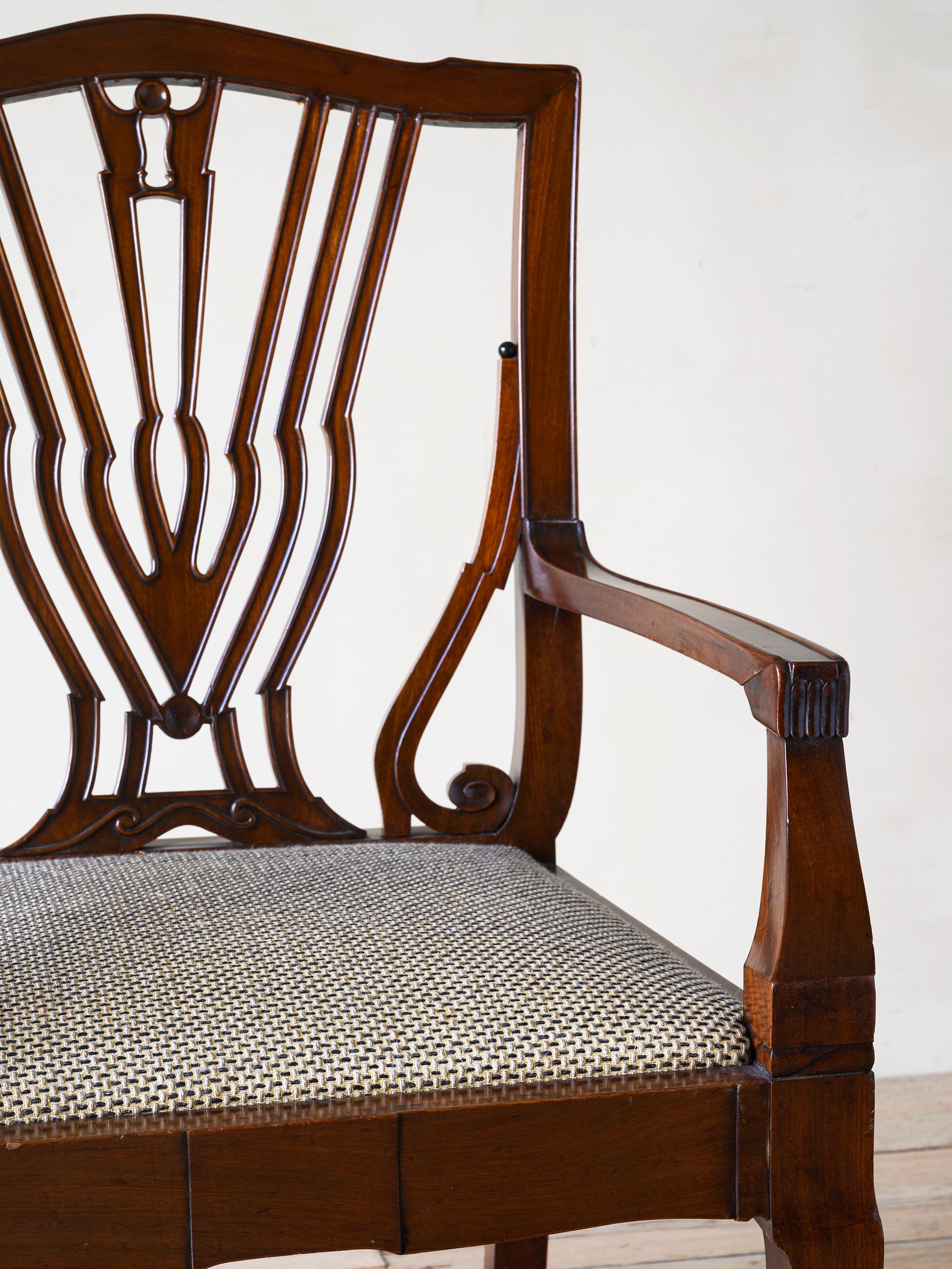 Mahogany Armchairs by Johan Rohde For Sale