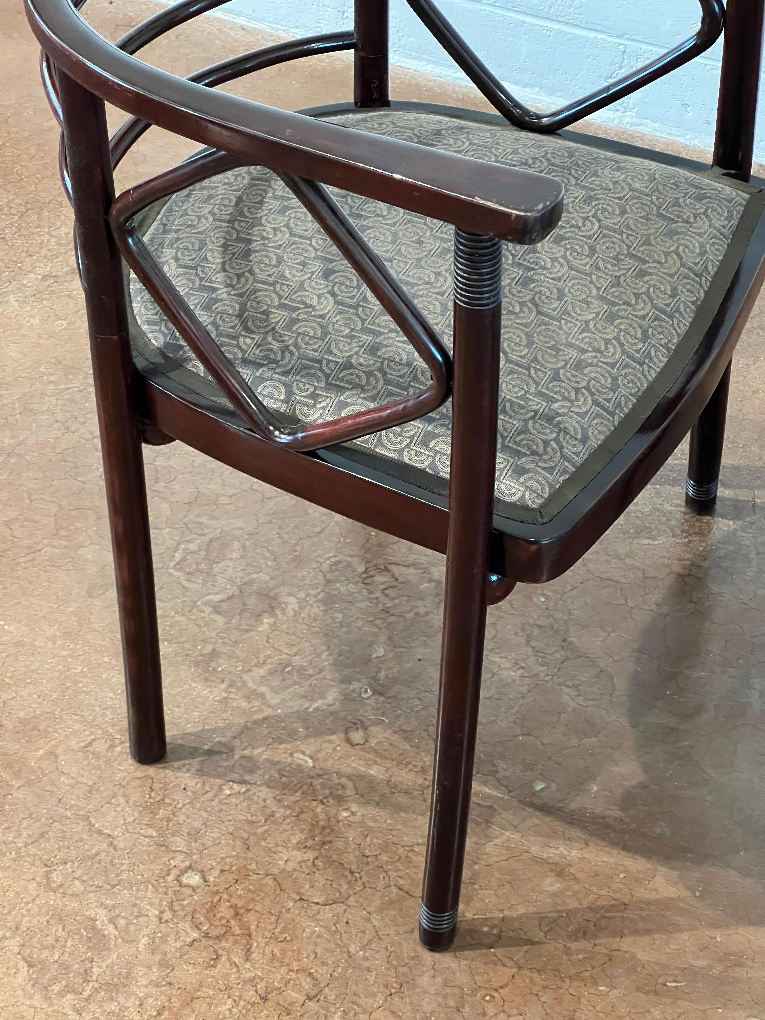 Armchairs by Josef Hoffmann, 1890s, Set of 2 In Good Condition For Sale In Phoenix, AZ