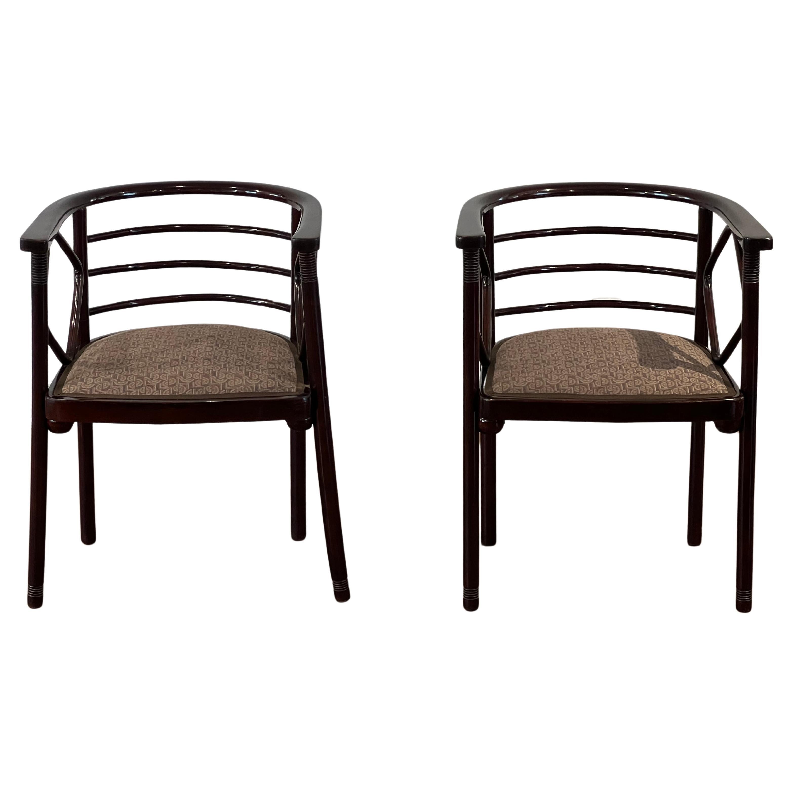 Armchairs by Josef Hoffmann, 1890s, Set of 2