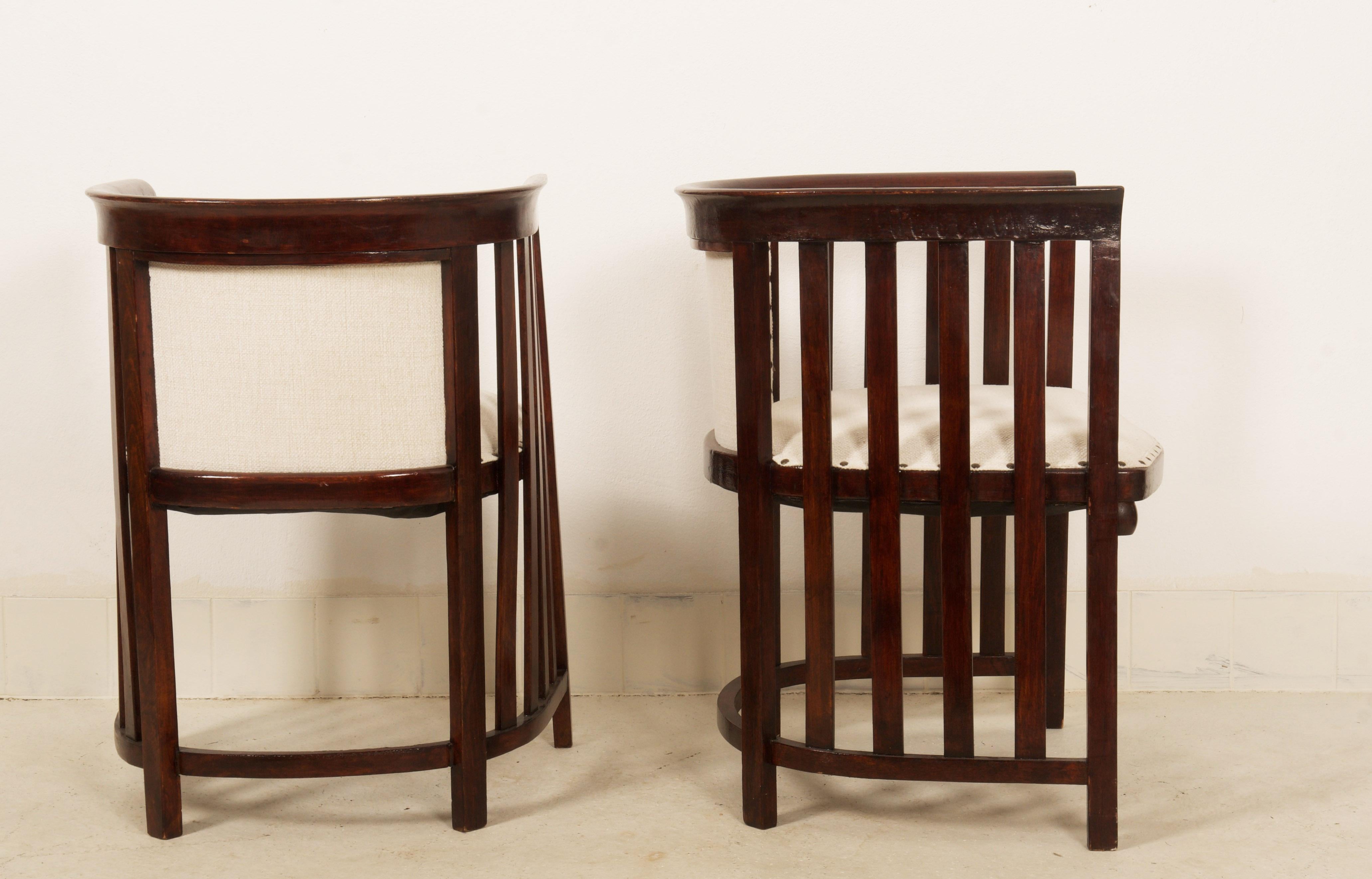 Austrian Armchairs by Josef Hoffmann for Thonet Vienna For Sale