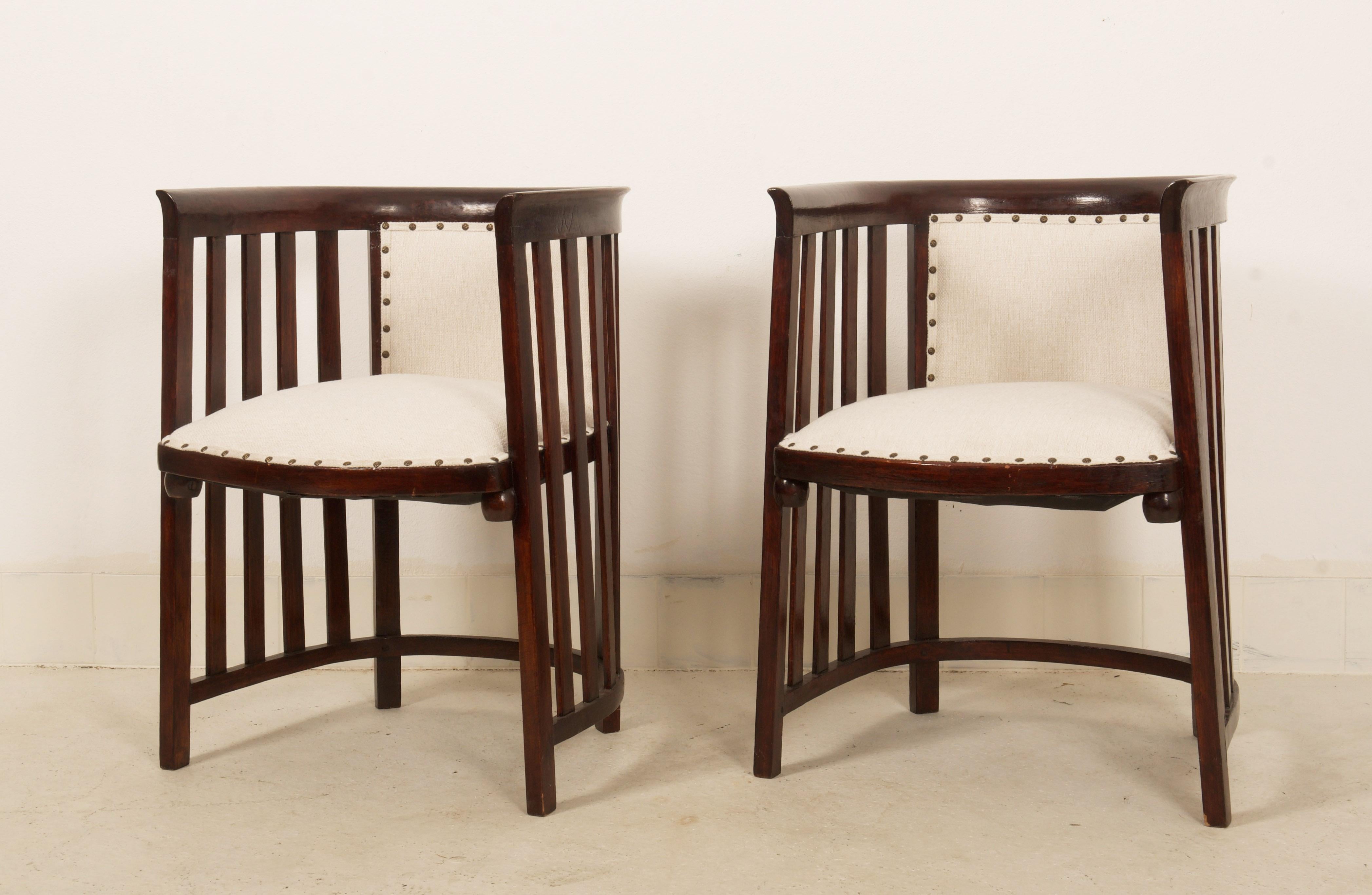 Early 20th Century Armchairs by Josef Hoffmann for Thonet Vienna For Sale