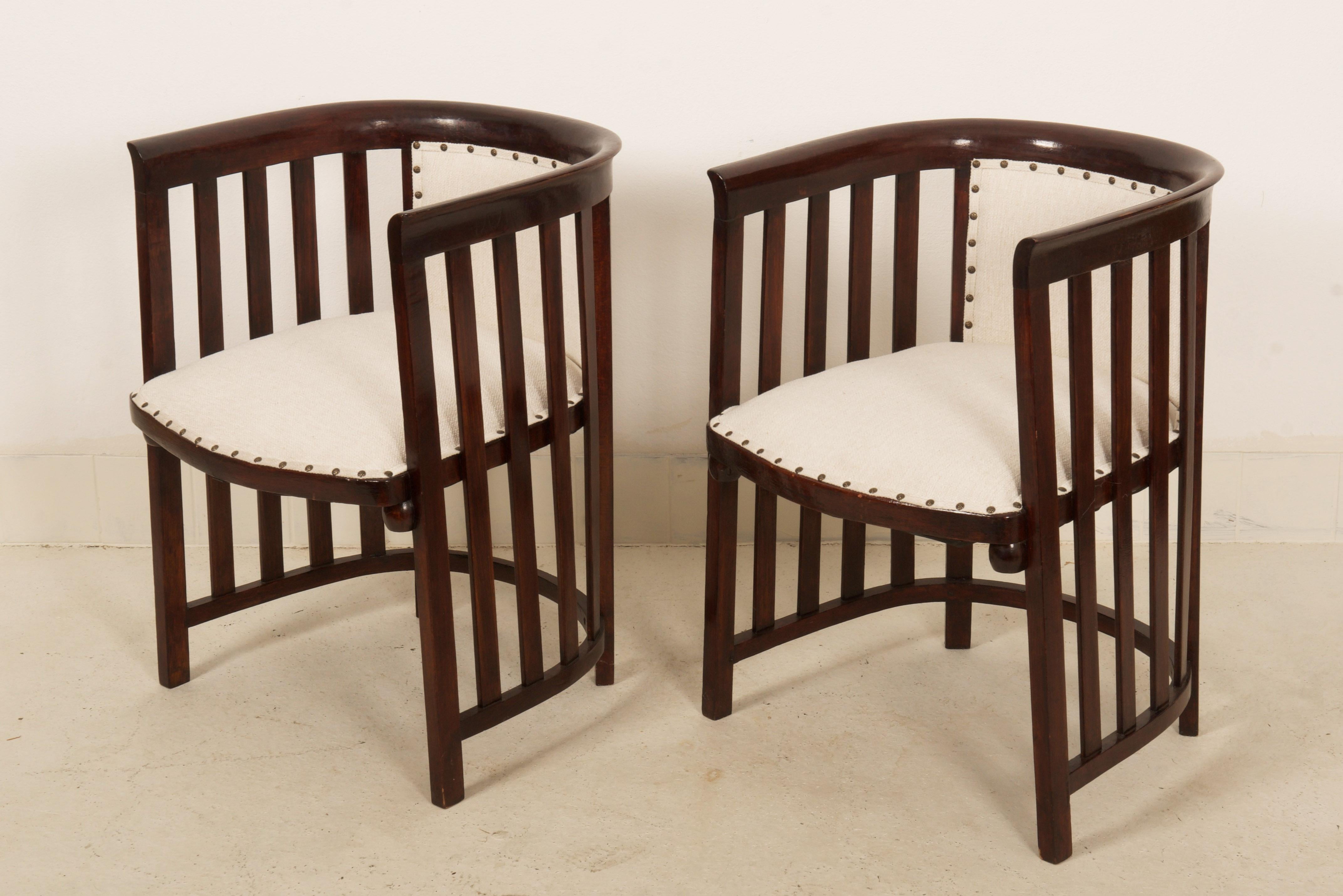 Armchairs by Josef Hoffmann for Thonet Vienna For Sale 1