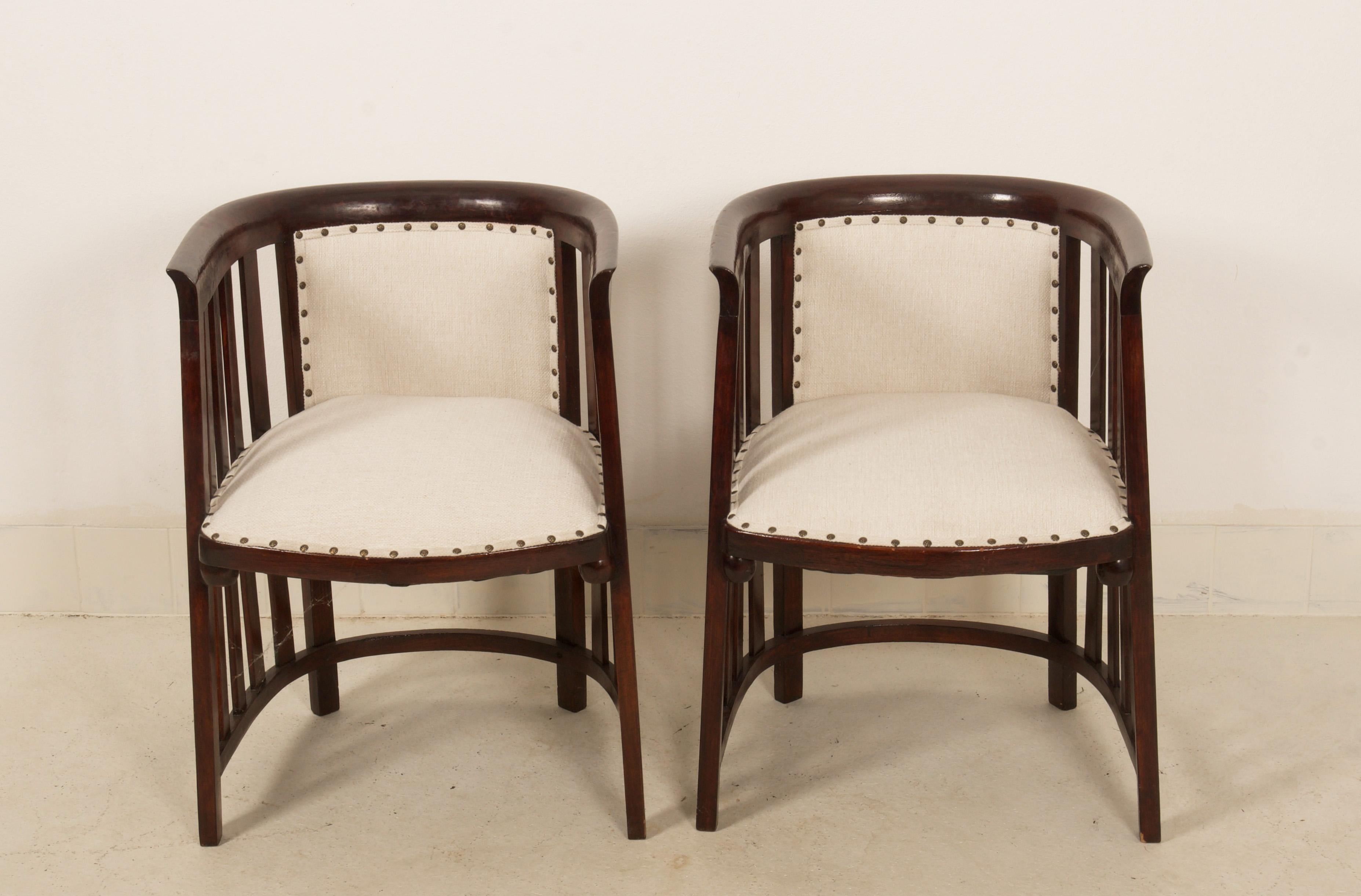 Armchairs by Josef Hoffmann for Thonet Vienna For Sale 2