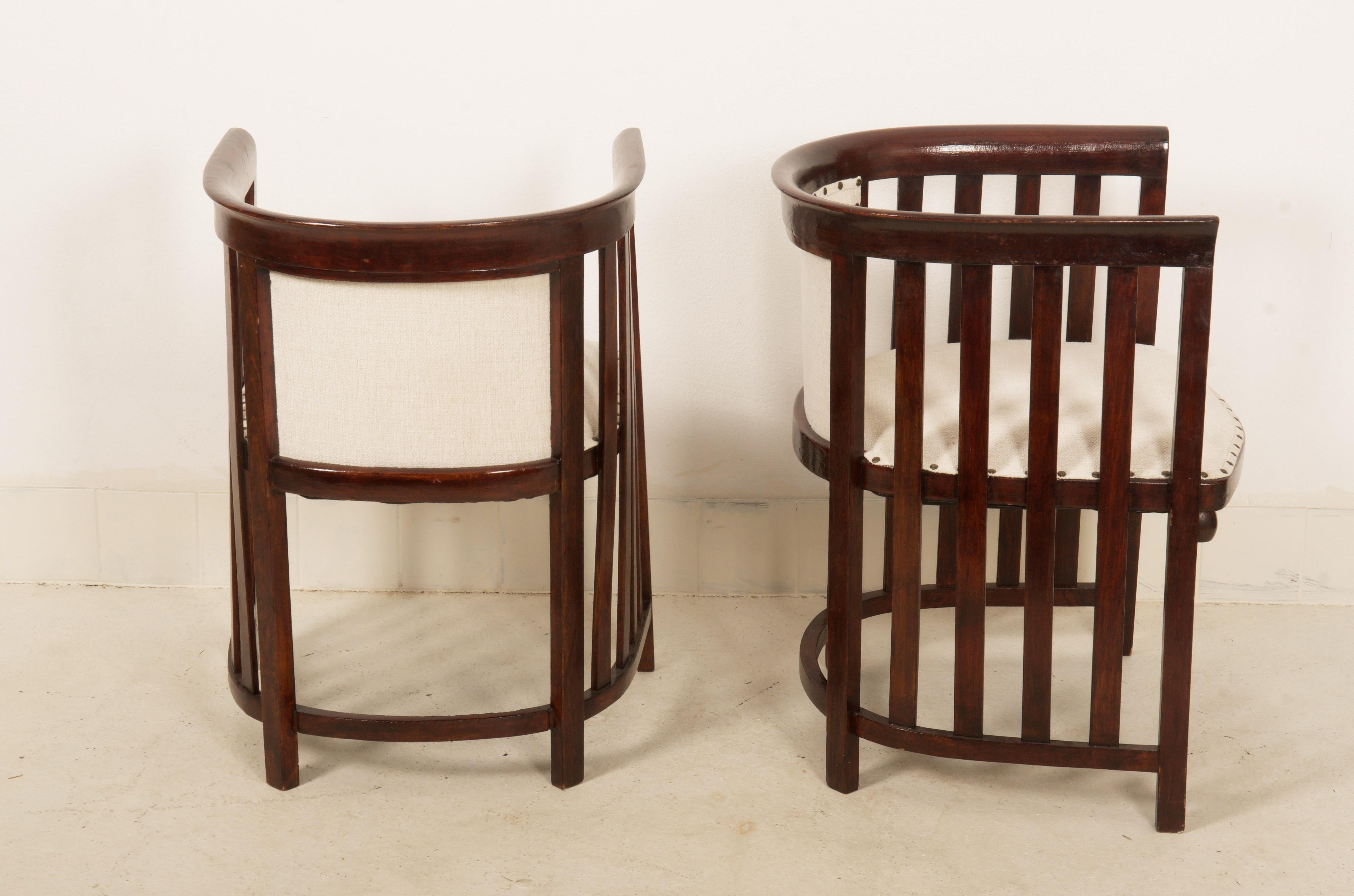 Armchairs by Josef Hoffmann for Thonet Vienna For Sale 3