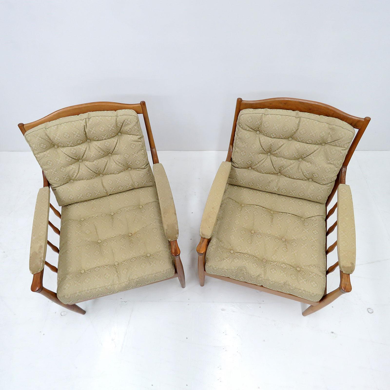 Armchairs by Kerstin Hörlin-Holmquist for OPE Möbler, 1960 In Good Condition For Sale In Los Angeles, CA