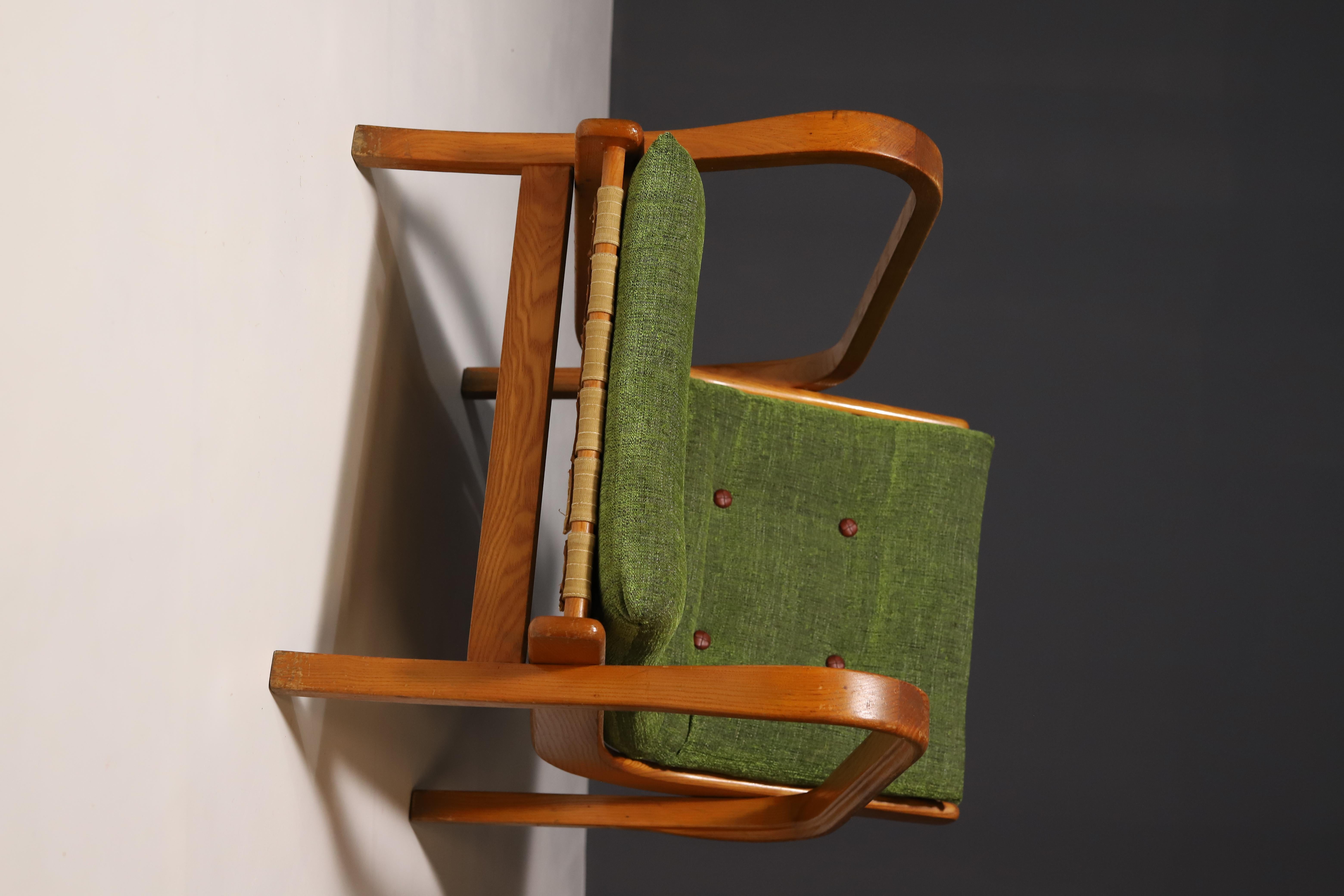 Armchairs by Kropáček and Koželka for Interior Praha, 1940s, Set of 2 8
