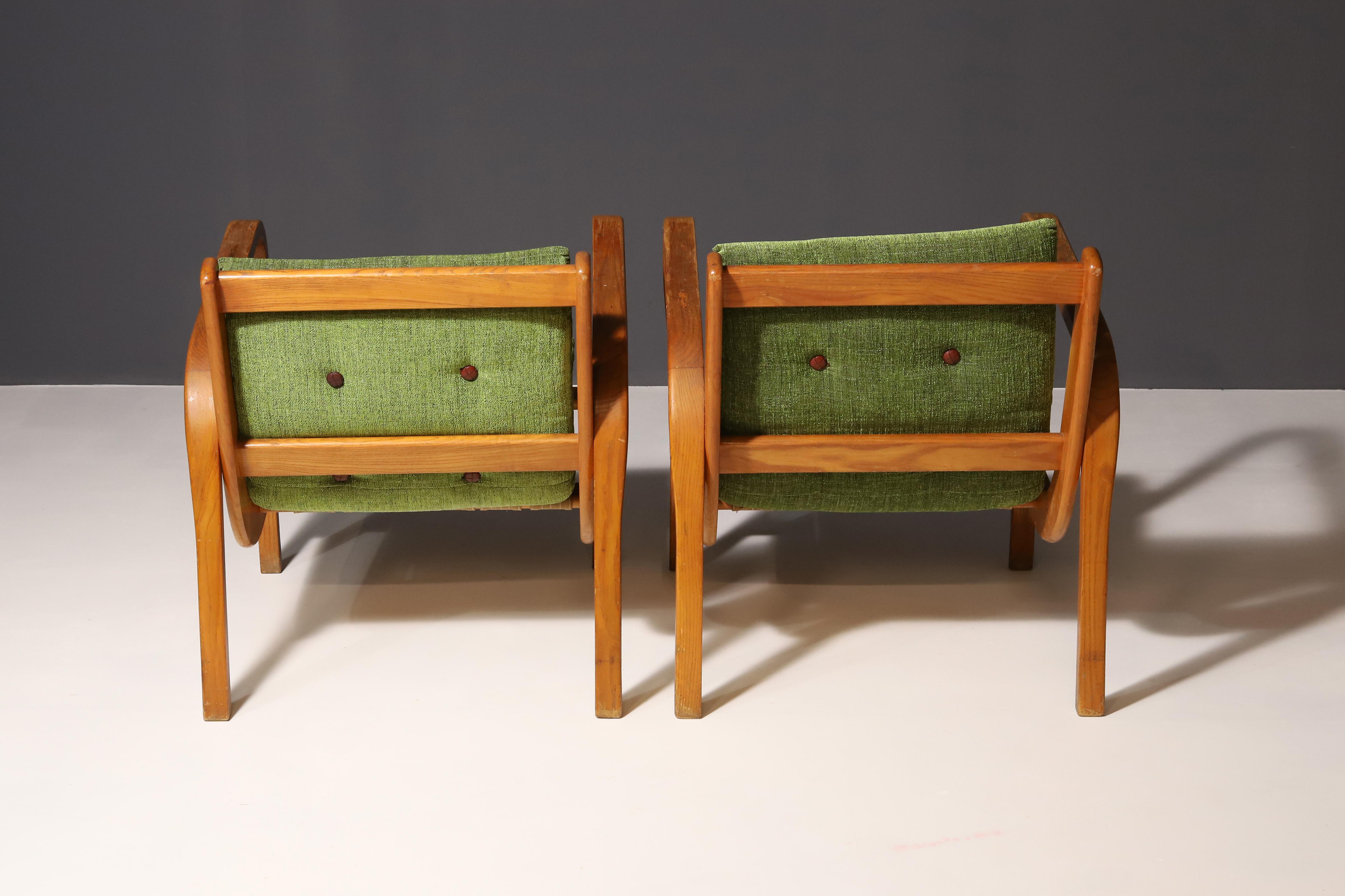 20th Century Armchairs by Kropáček and Koželka for Interior Praha, 1940s, Set of 2