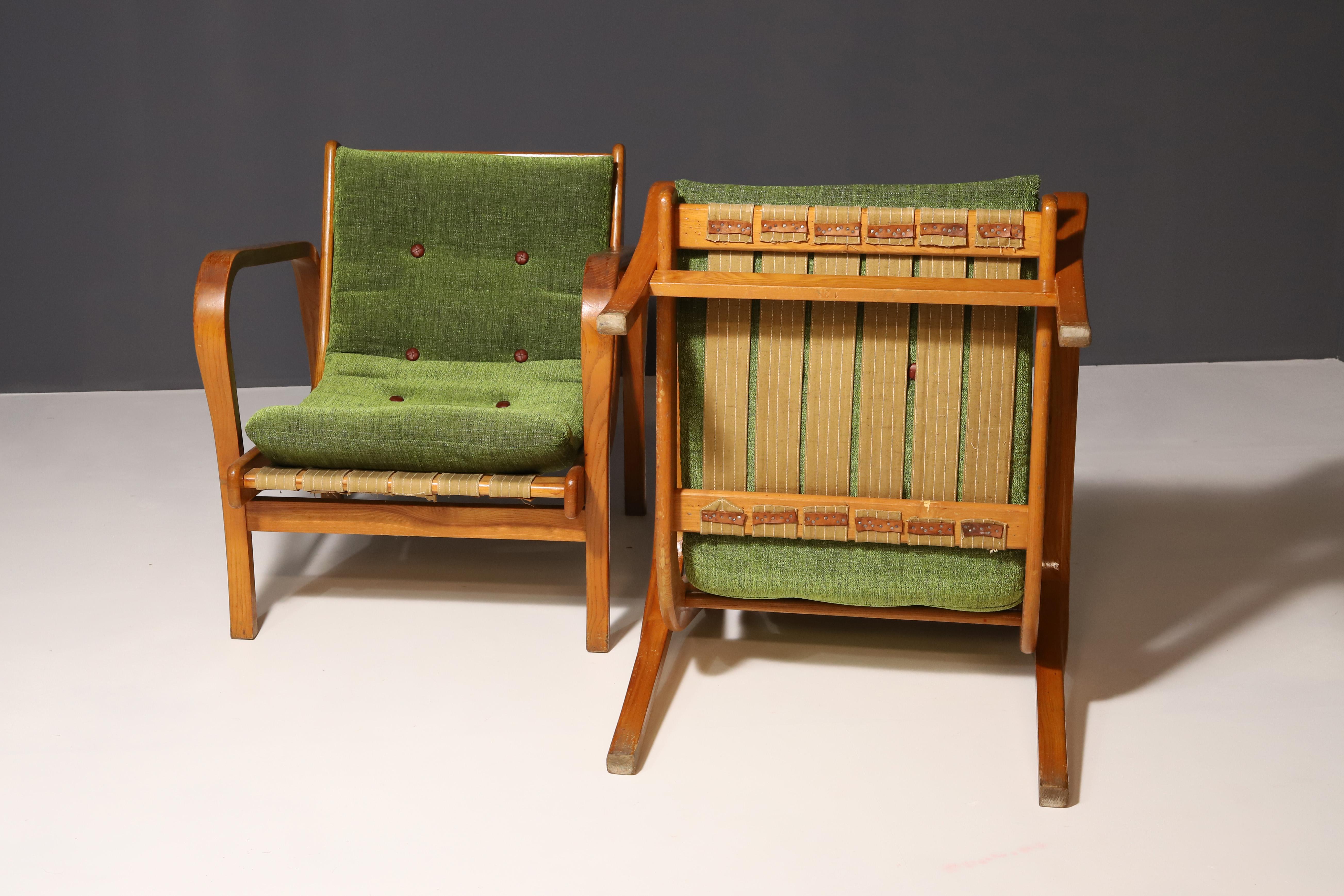Armchairs by Kropáček and Koželka for Interior Praha, 1940s, Set of 2 2