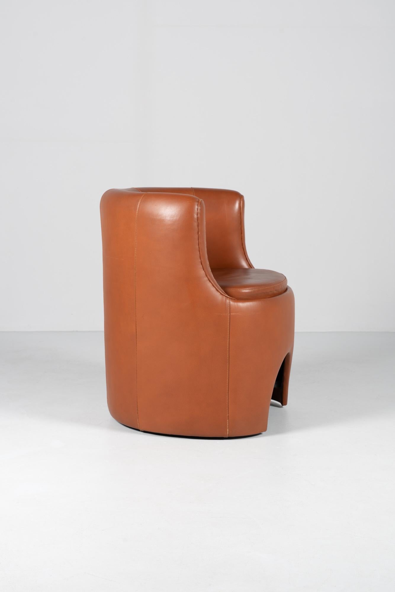 Armchairs by Luigi Caccia Dominioni circa 1975 (Moderne der Mitte des Jahrhunderts) im Angebot