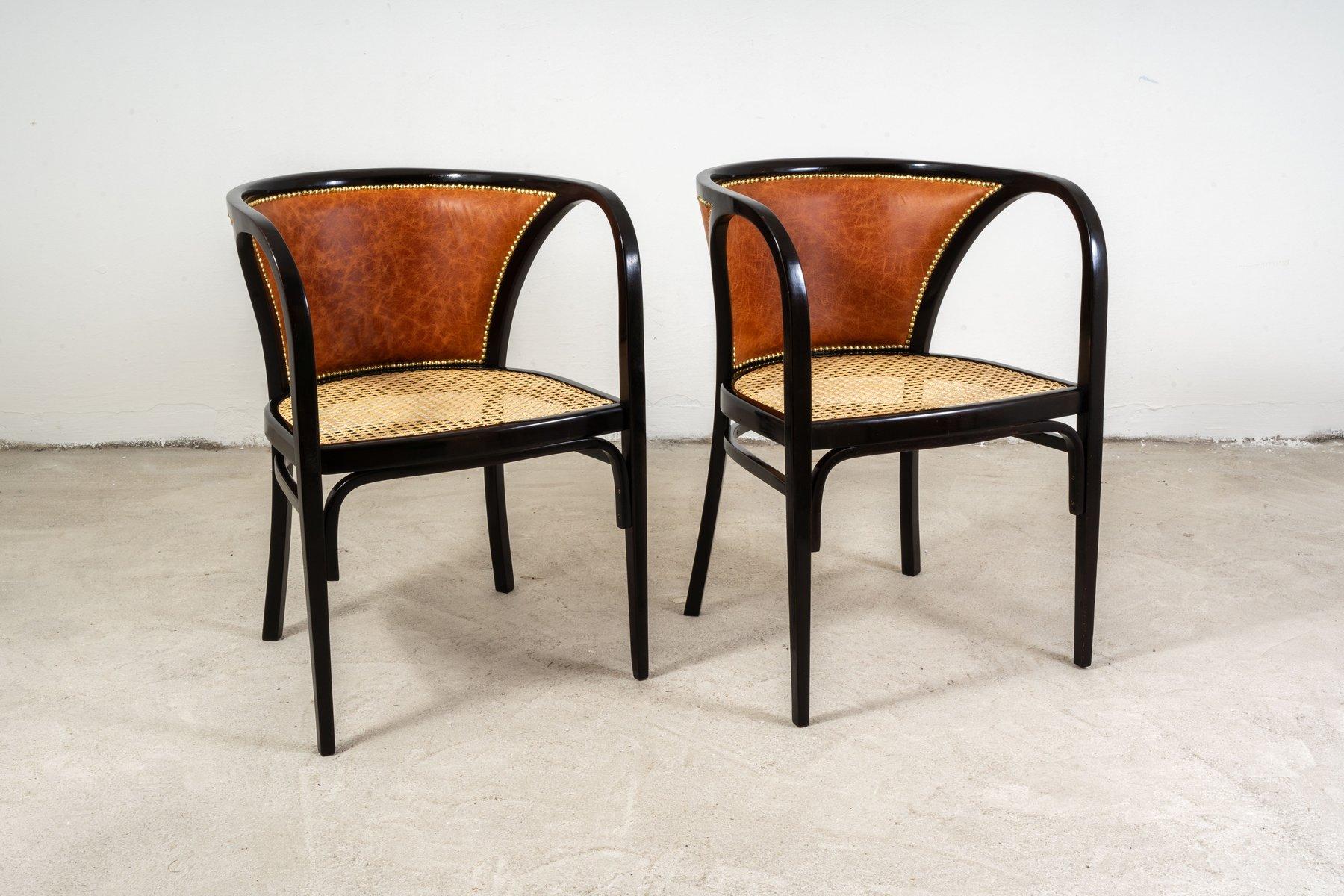 Jugendstil Armchairs by Marcel Kammerer for Thonet