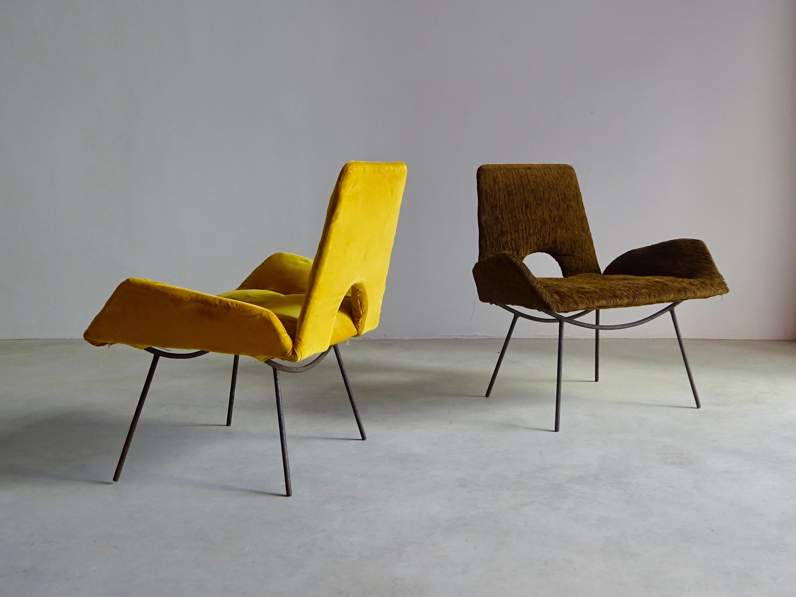 Armchairs by Martin Eisler and Carlo Hauner, Brazil 1950s. For Sale 3