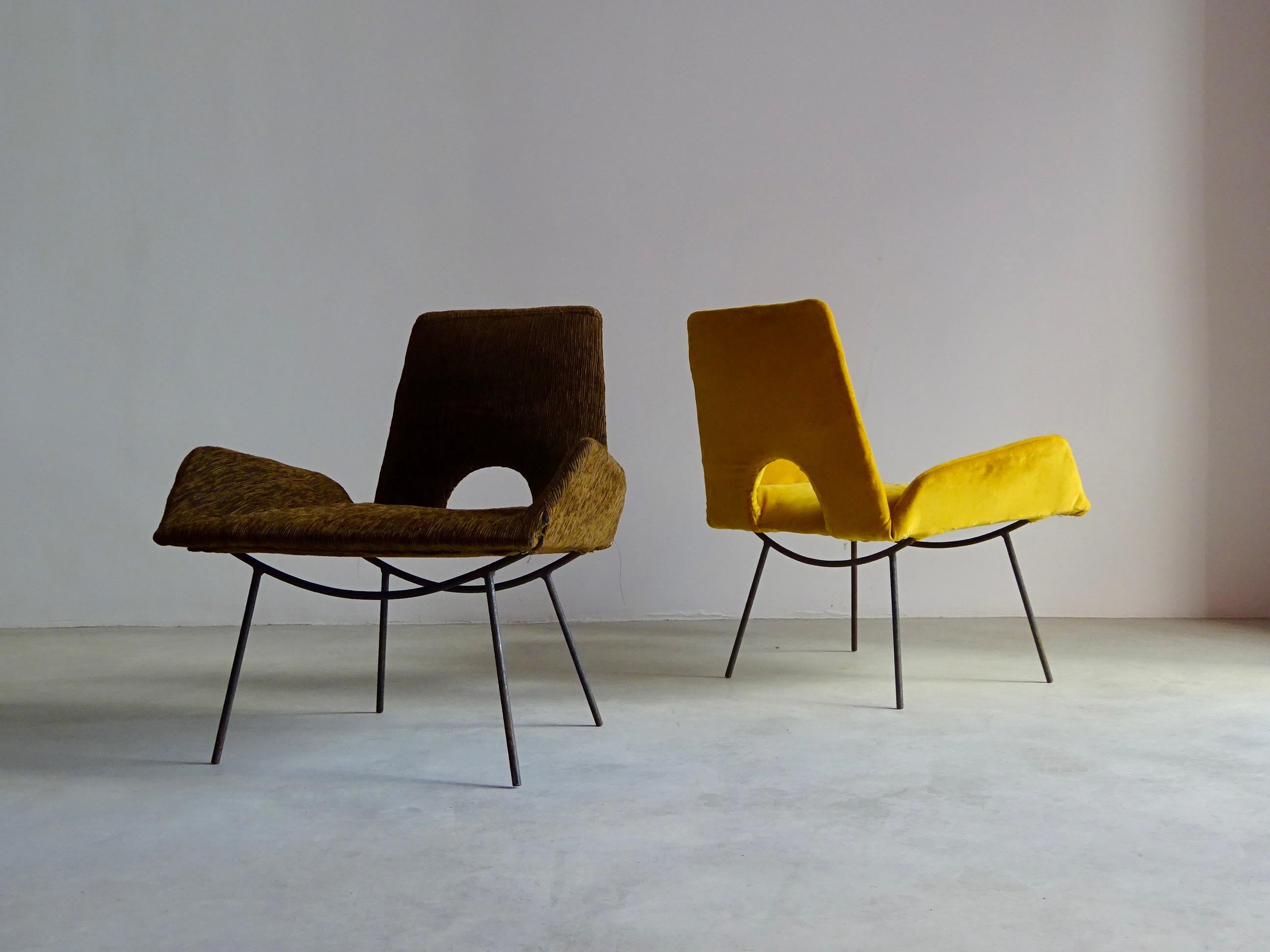Mid-20th Century Armchairs by Martin Eisler and Carlo Hauner, Brazil 1950s. For Sale