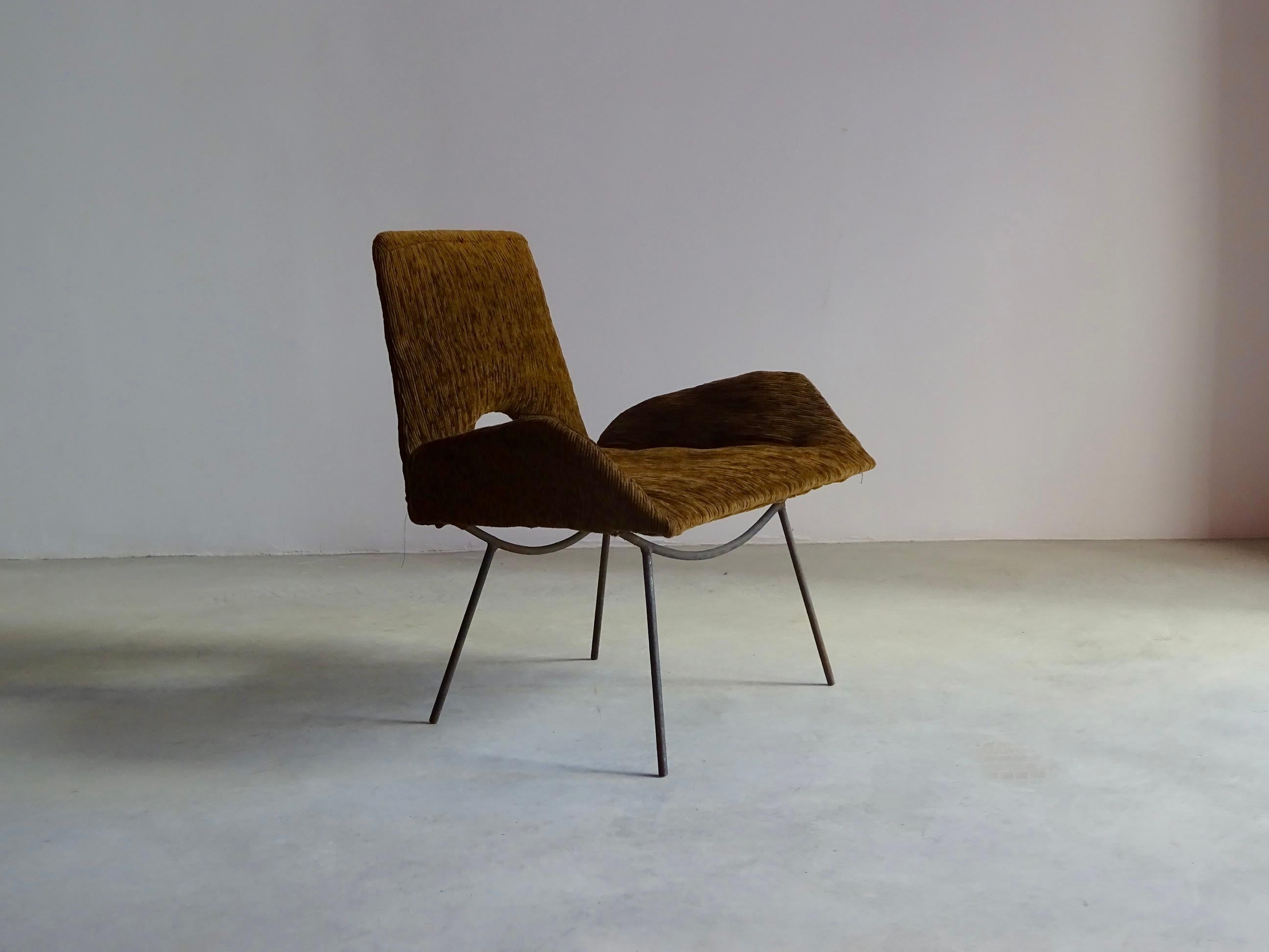 Fabric Armchairs by Martin Eisler and Carlo Hauner, Brazil 1950s. For Sale
