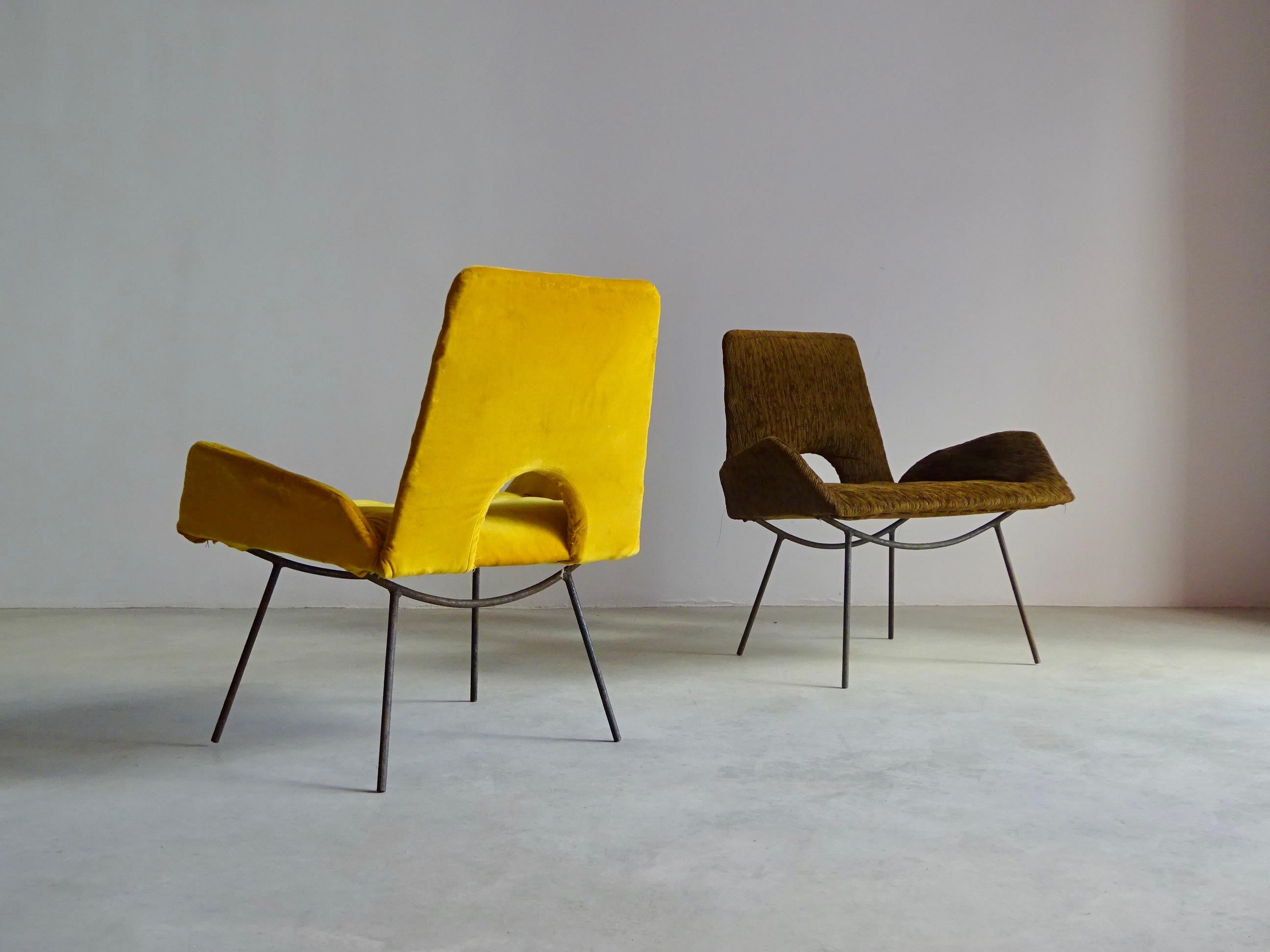 Armchairs by Martin Eisler and Carlo Hauner, Brazil 1950s. For Sale 2