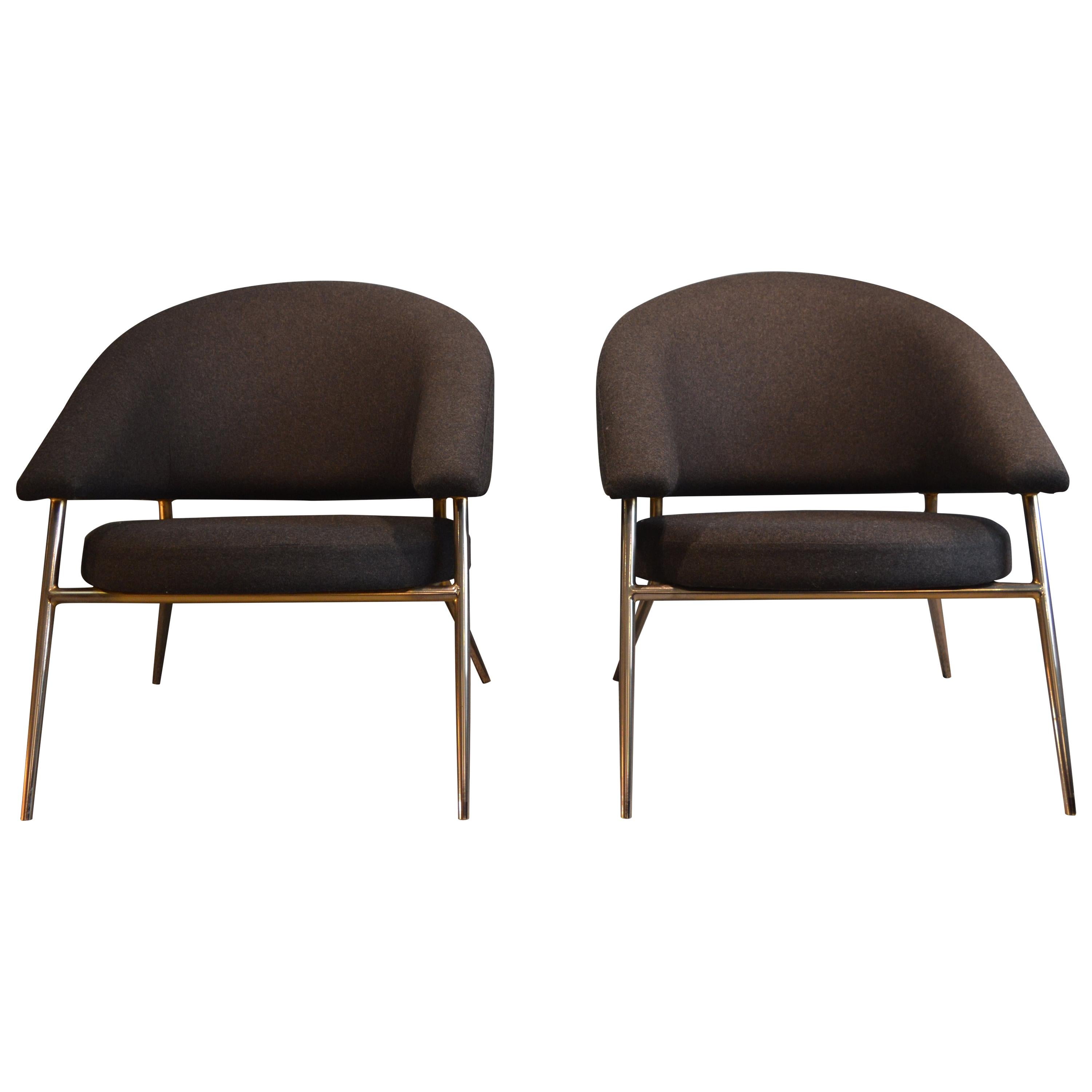 Armchairs by Maurice Cabrol For Sale