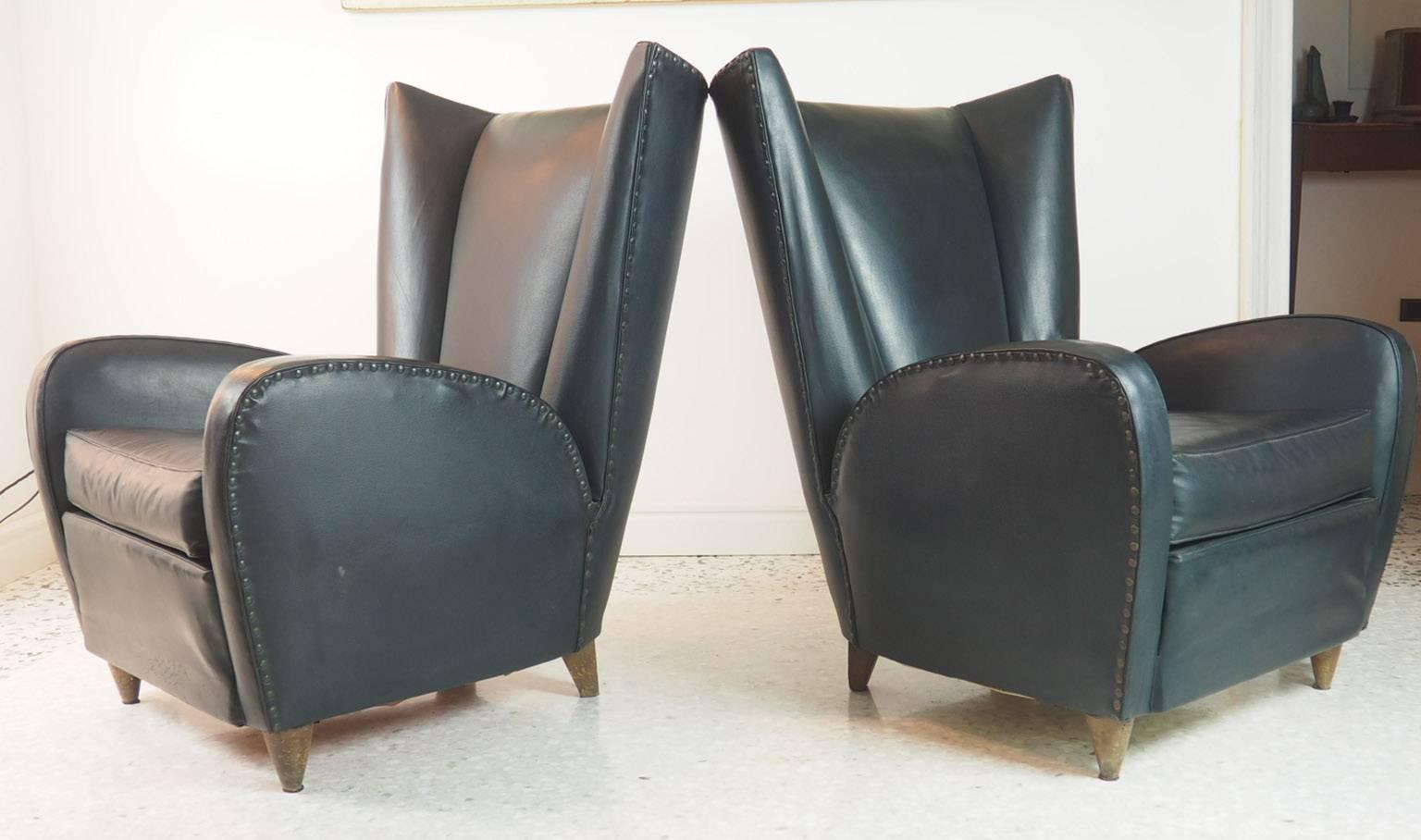 Armchairs by Paolo Buffa, Italy, 1950s 1