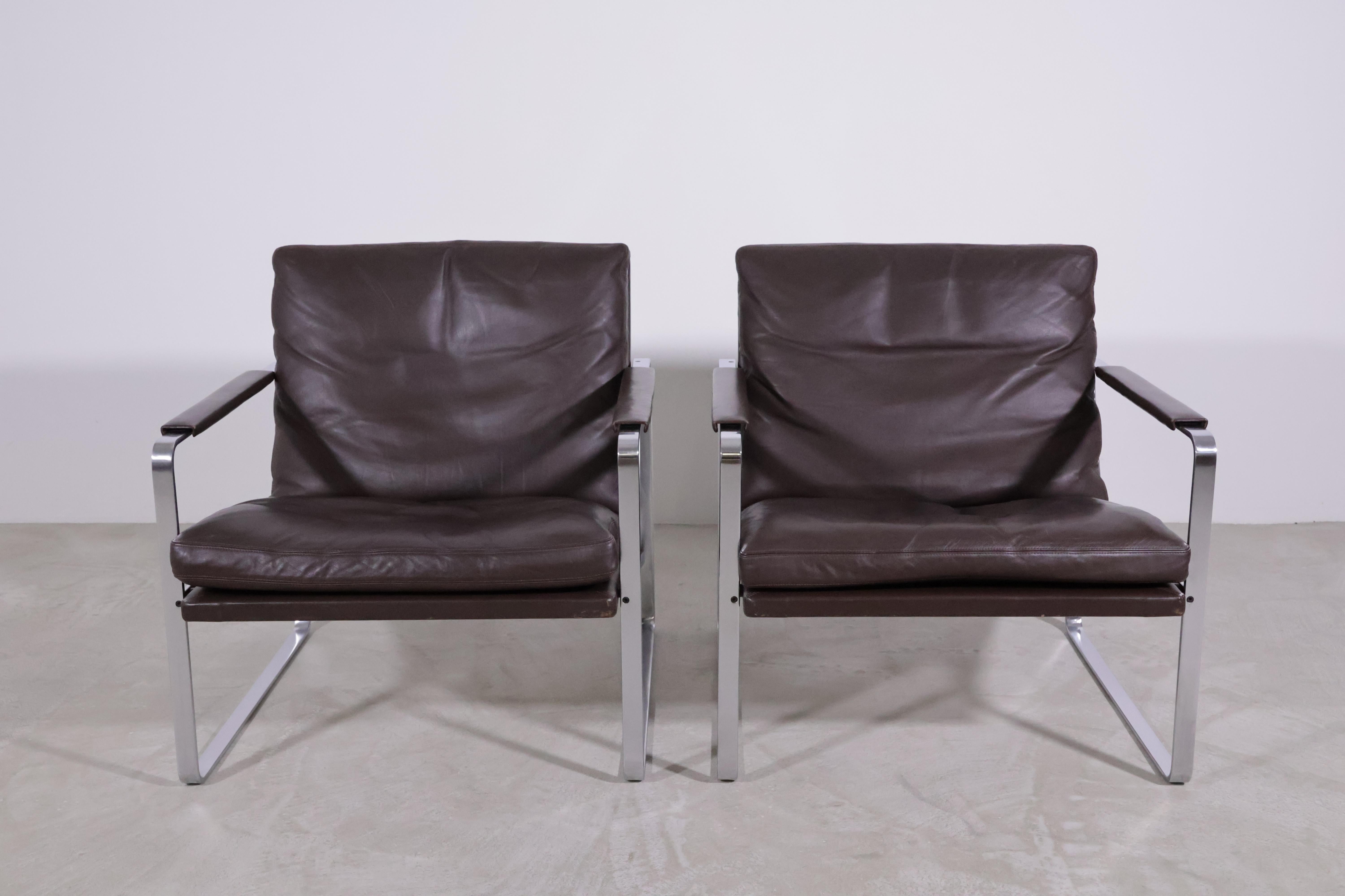 Armchairs by Preben Fabricius & Jørgen Kastholm for Arnold Exclusiv In Good Condition For Sale In Köln, NRW