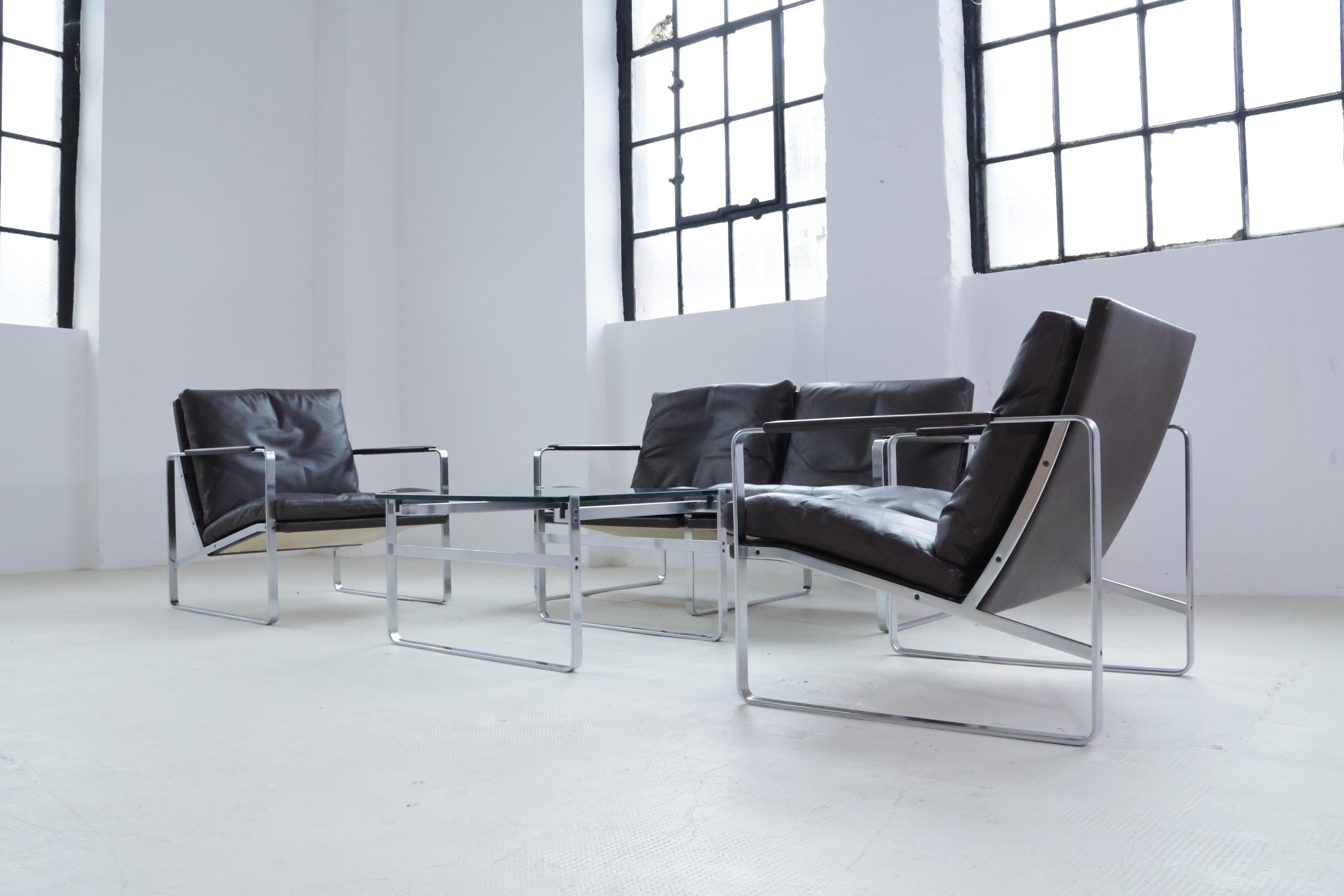 Armchairs by Preben Fabricius & Jørgen Kastholm for Arnold Exclusiv For Sale 3
