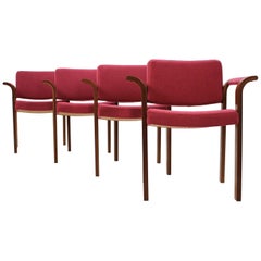 Armchairs by Rud Thygesen & Johnny Sørensen for Magnus Olesen, 1970s, Set of 4