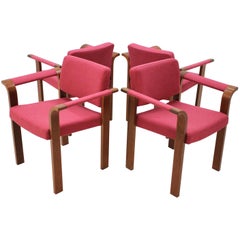 Armchairs by Rud Thygesen & Johnny Sørensen for Magnus Olesen, 1970s, Set of 4