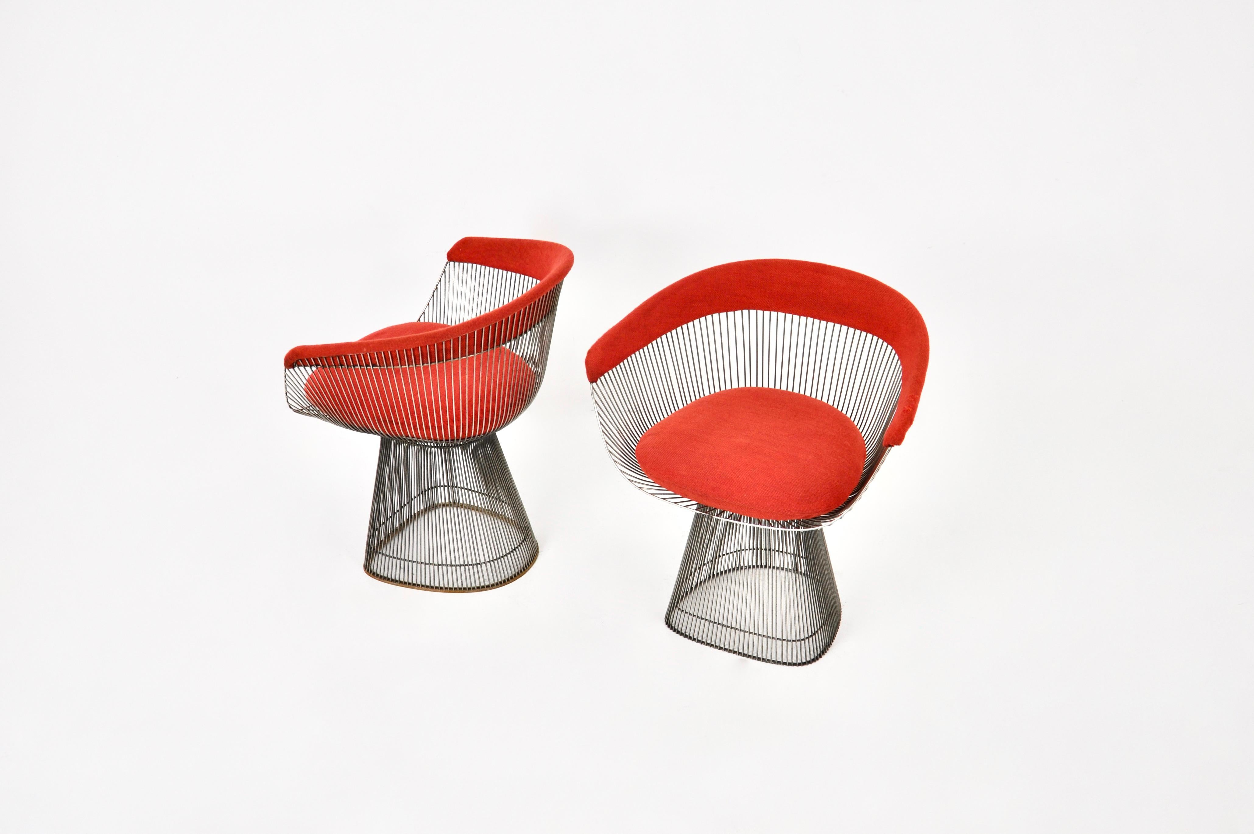 Mid-Century Modern Chairs by Warren Platner for Knoll International, 1960s, set of 2