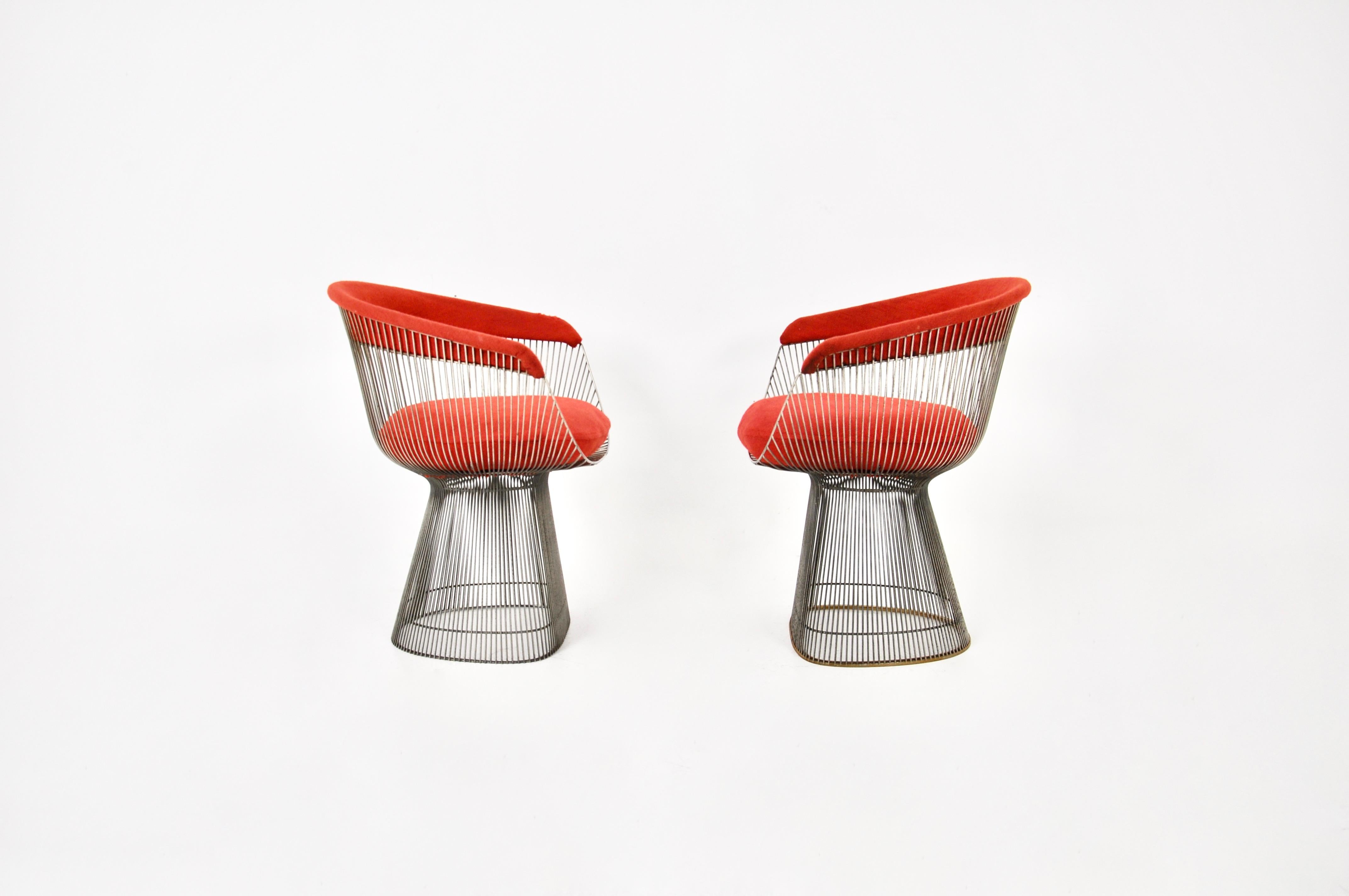 Chairs by Warren Platner for Knoll International, 1960s, set of 2 In Good Condition In bruxelles, BE