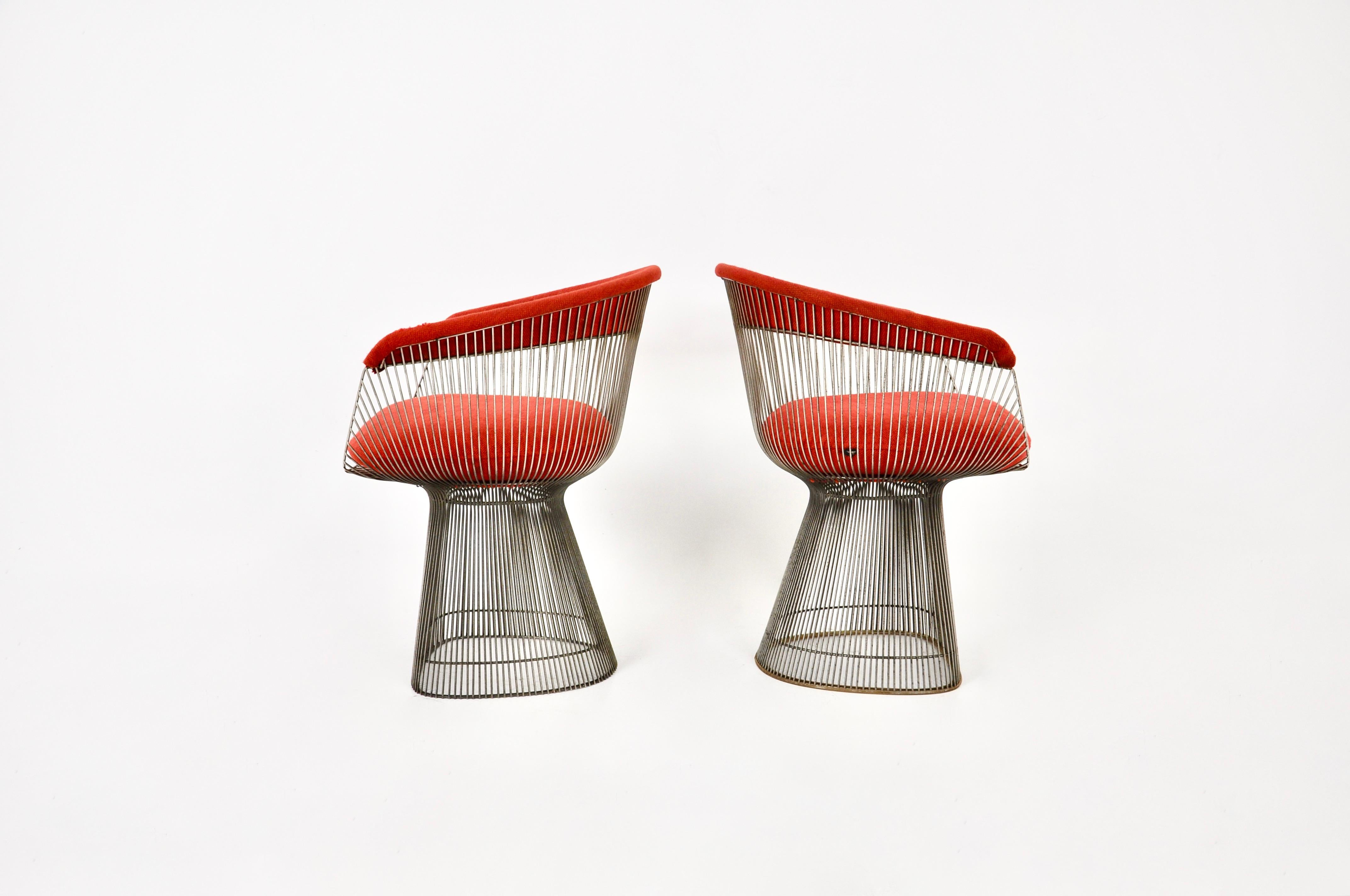 Metal Chairs by Warren Platner for Knoll International, 1960s, set of 2